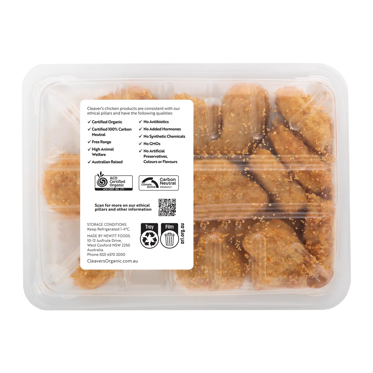 Cleaver's Organic Free Range Chicken Nuggets 300g - Image 2