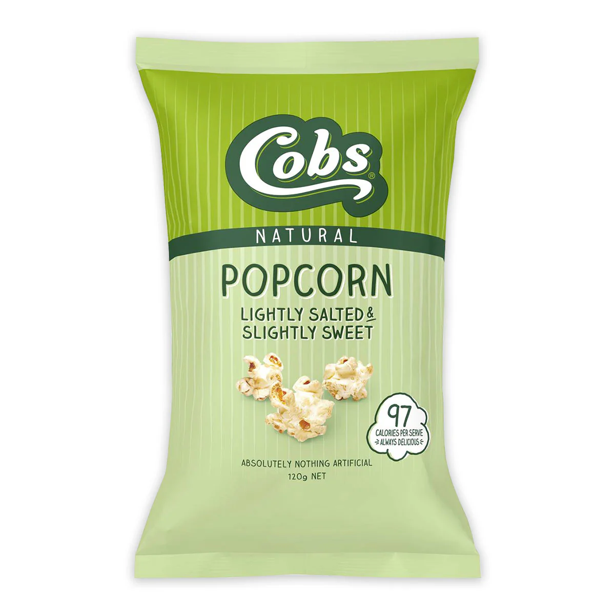 Cobs Natural Popcorn Lightly Salted and slightly Sweet 120g