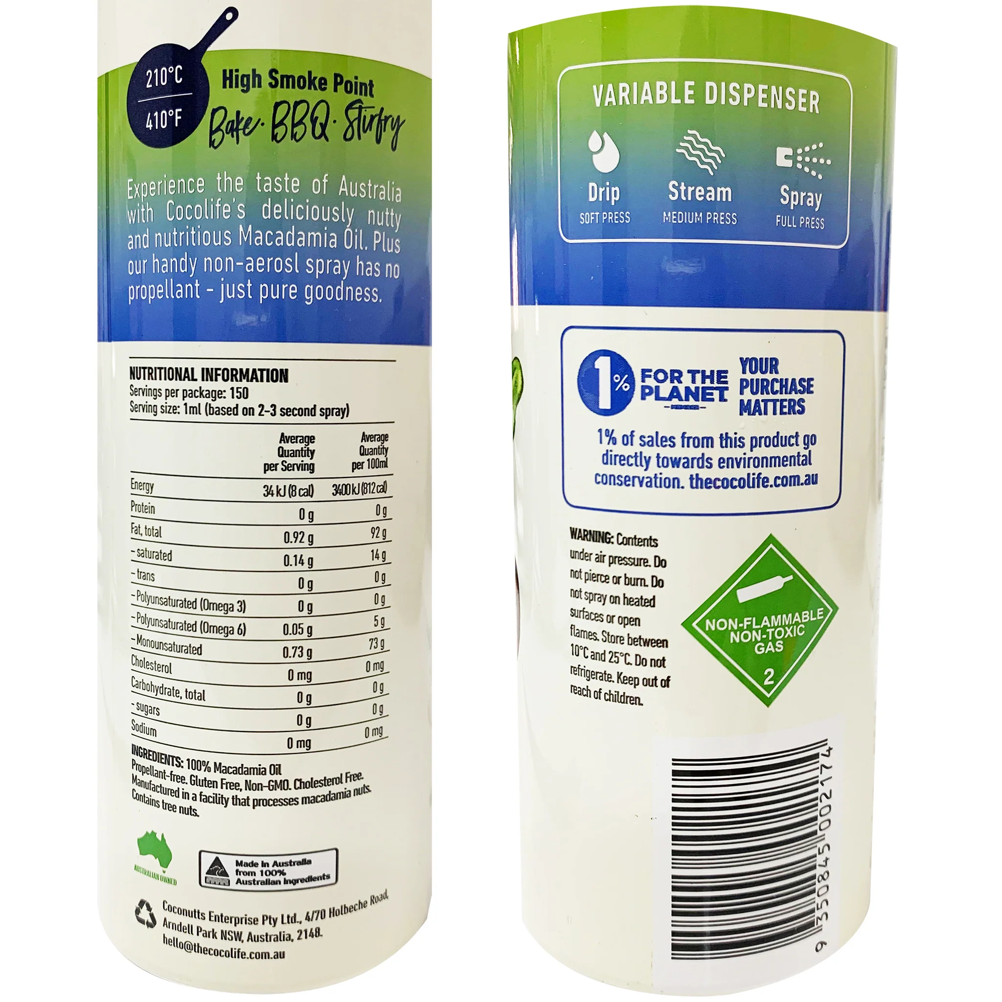Cocolife Coconut Oil Spray Non Aerosol 150ml - Image 2