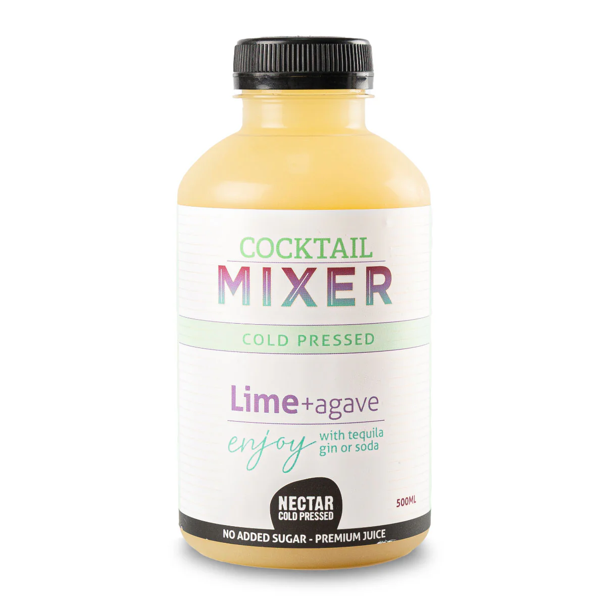 Cold Pressed Cocktail Mixer Lime and Agave Juice 500ml