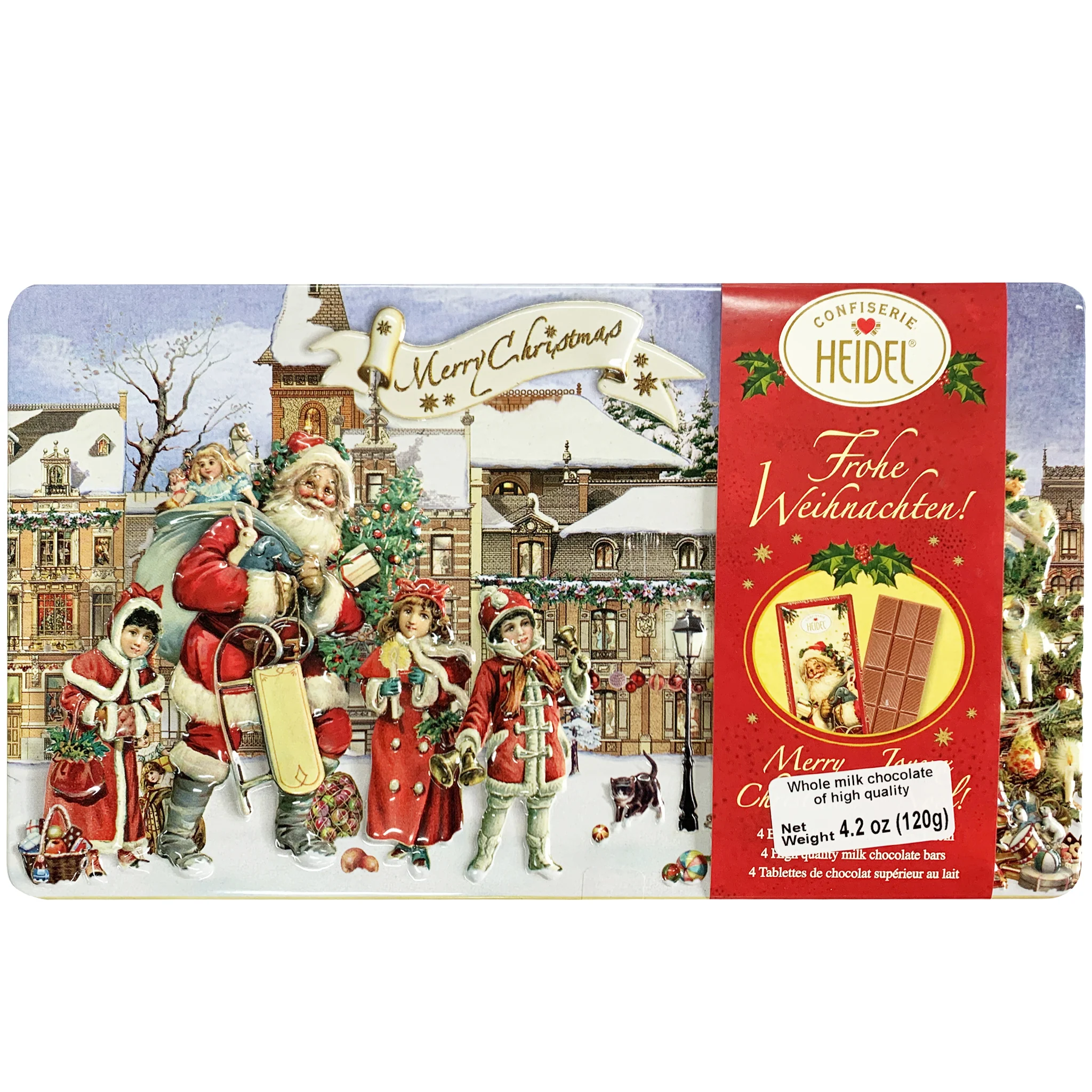 Confiserie Heidel Milk Chocolate Christmas Nostalgia Tin 120g