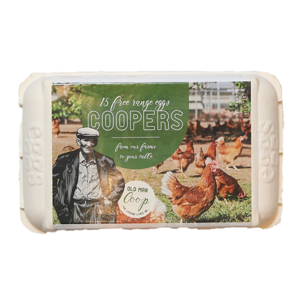 Coopers Free Range Eggs x15 800g