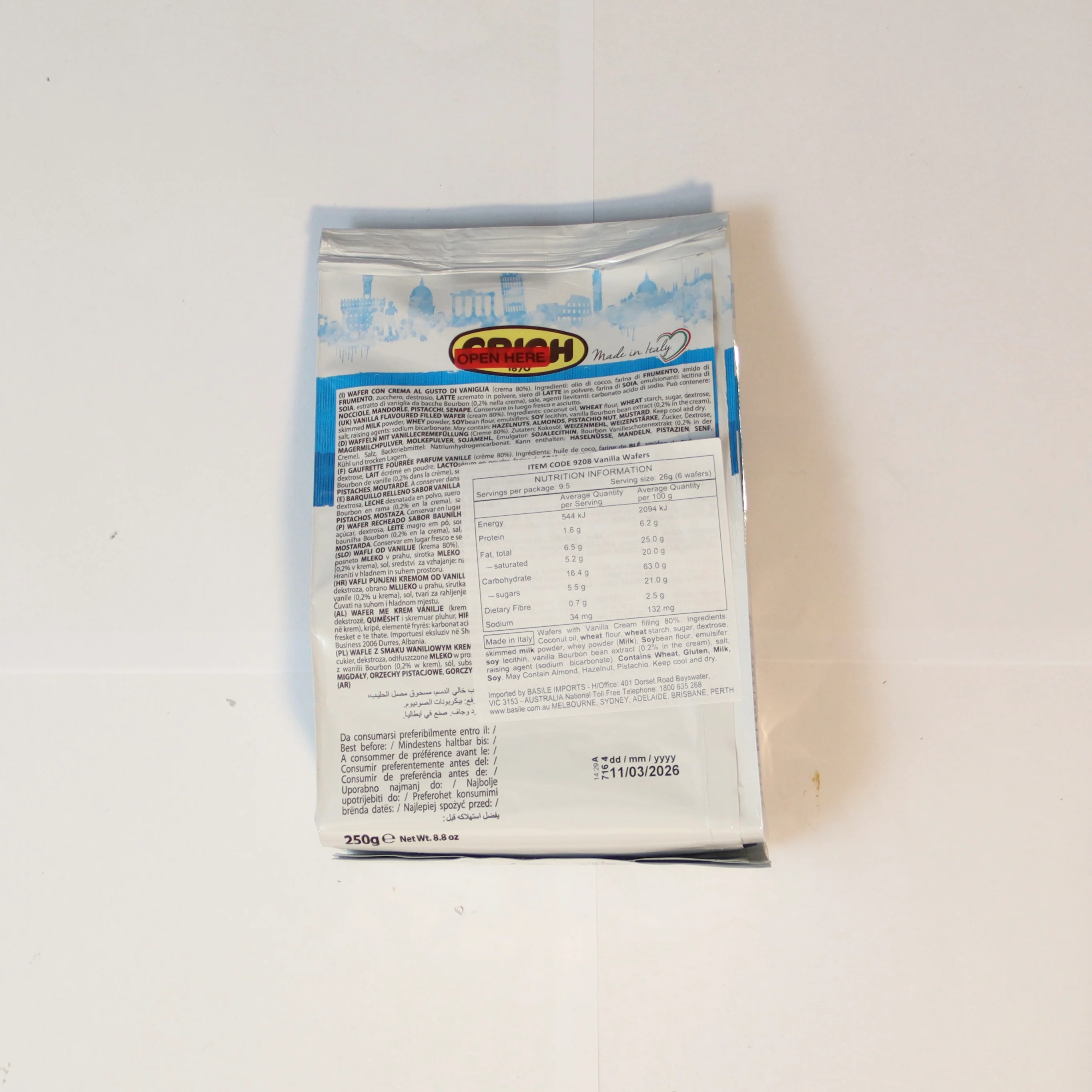 Crich Vanilla Wafers 250g - Image 2