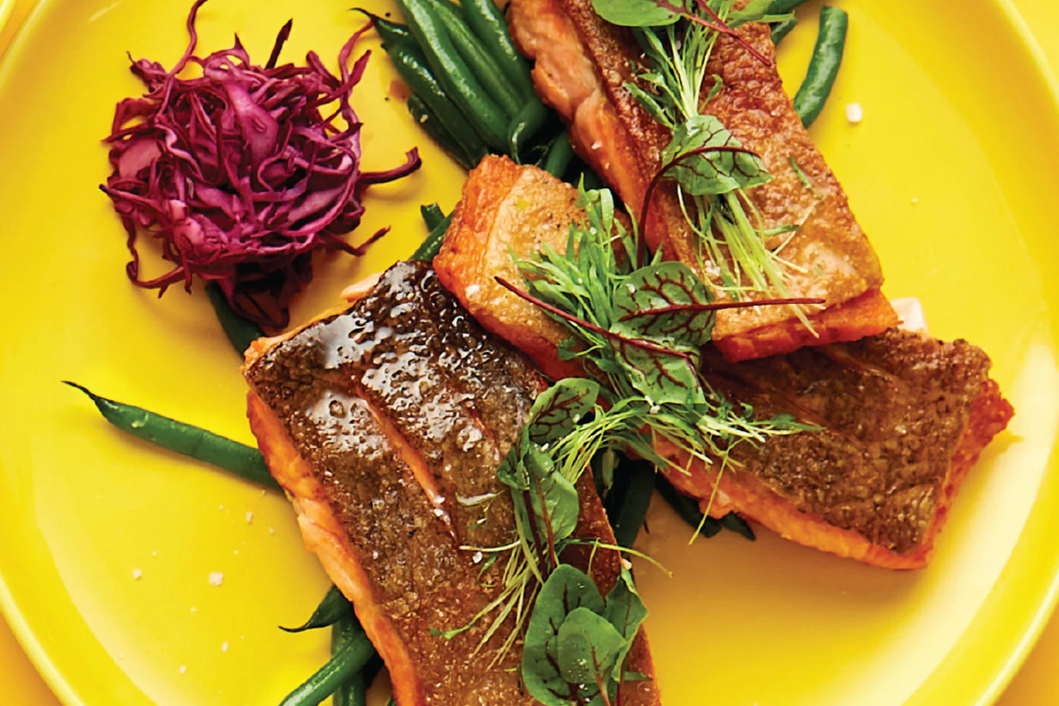 Crispy Skin Salmon - with Corn Puree - Image 2