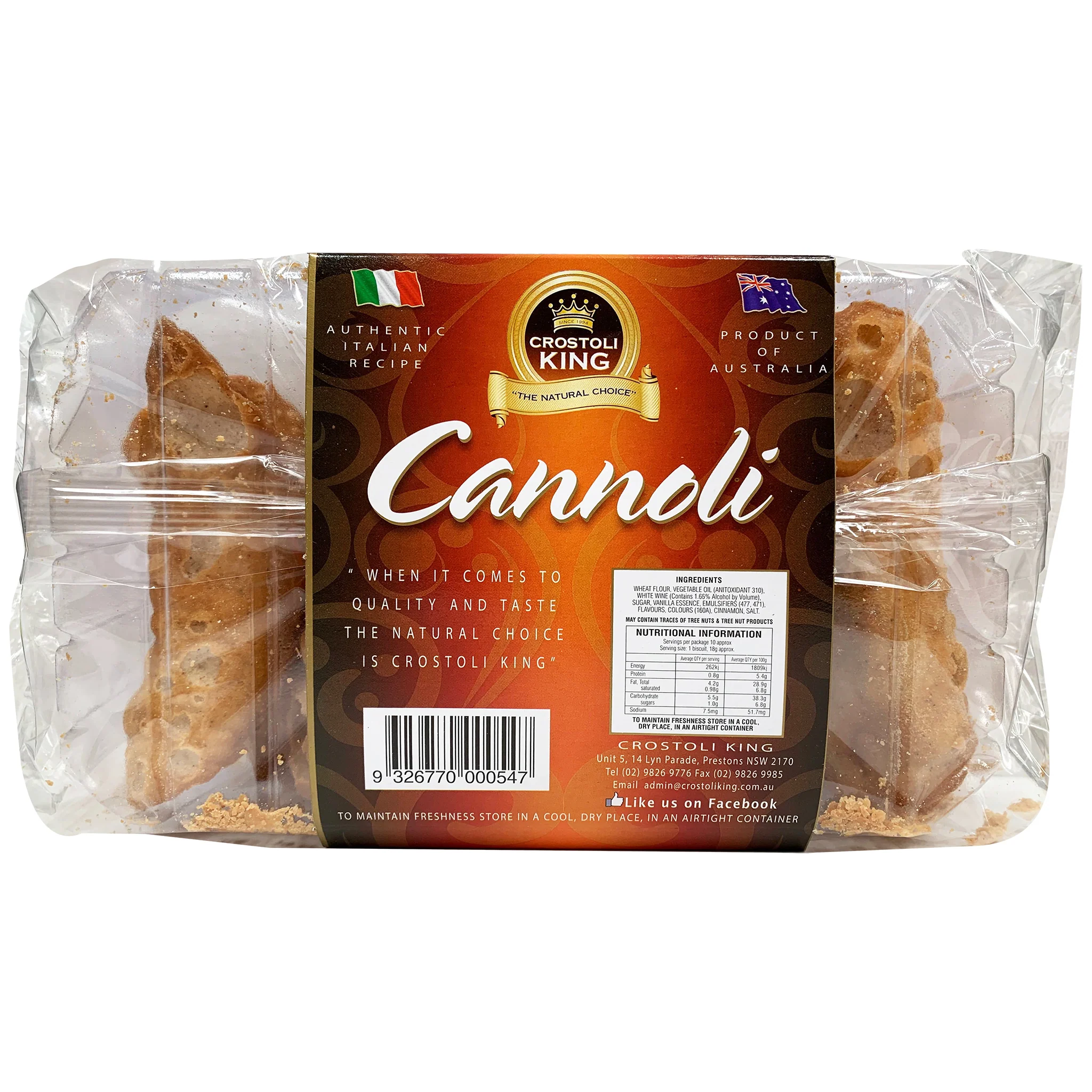 Crostoli King Cannoli Shells x10 150g - Image 2