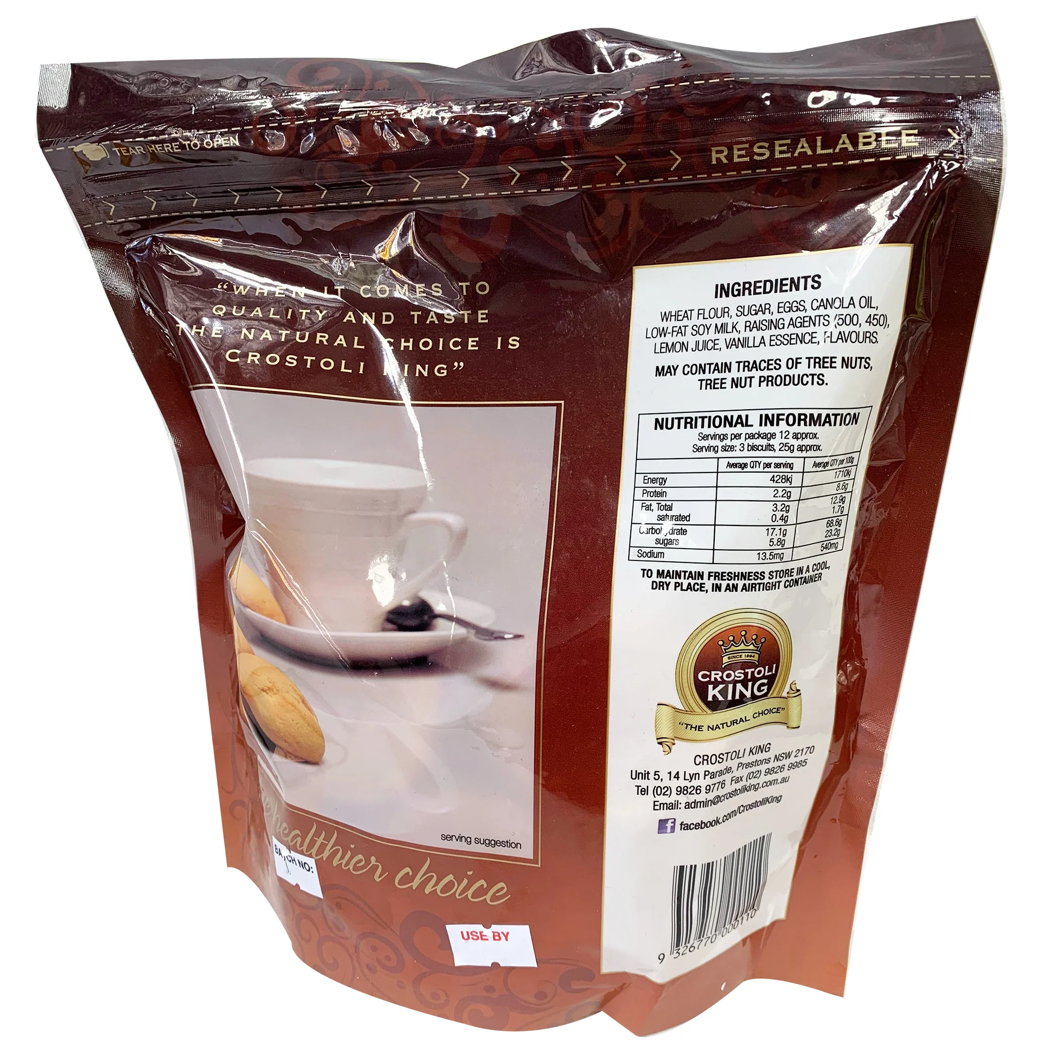 Crostoli King Nonnas Biscuits Soy Milk 300g - Image 2
