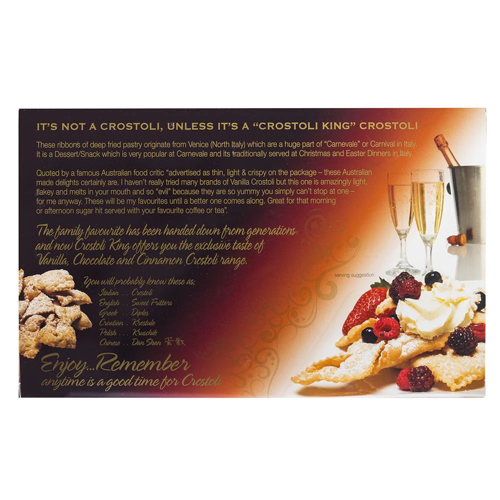 Crostoli King Biscuits Vanilla Crostoli 150g - Image 2