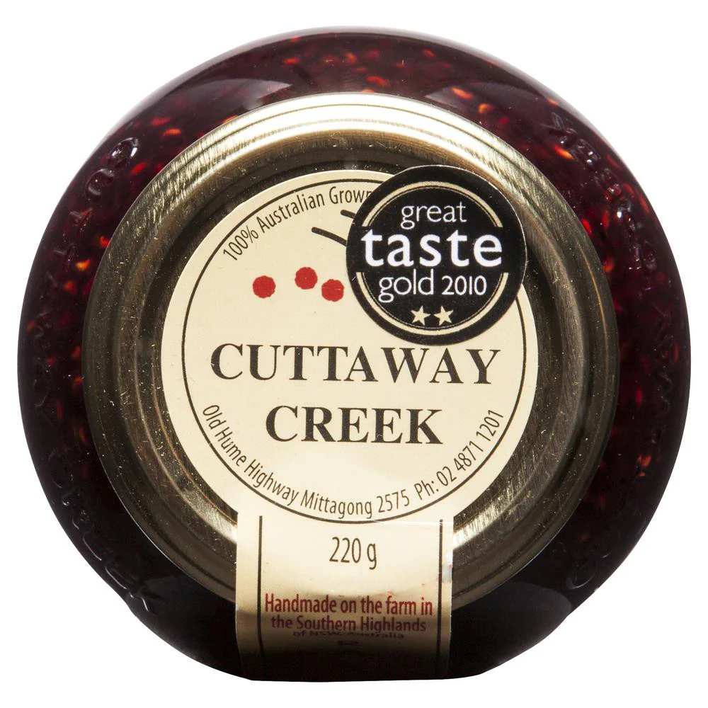 Cuttaway Creek Raspberry Jam 220g - Image 2