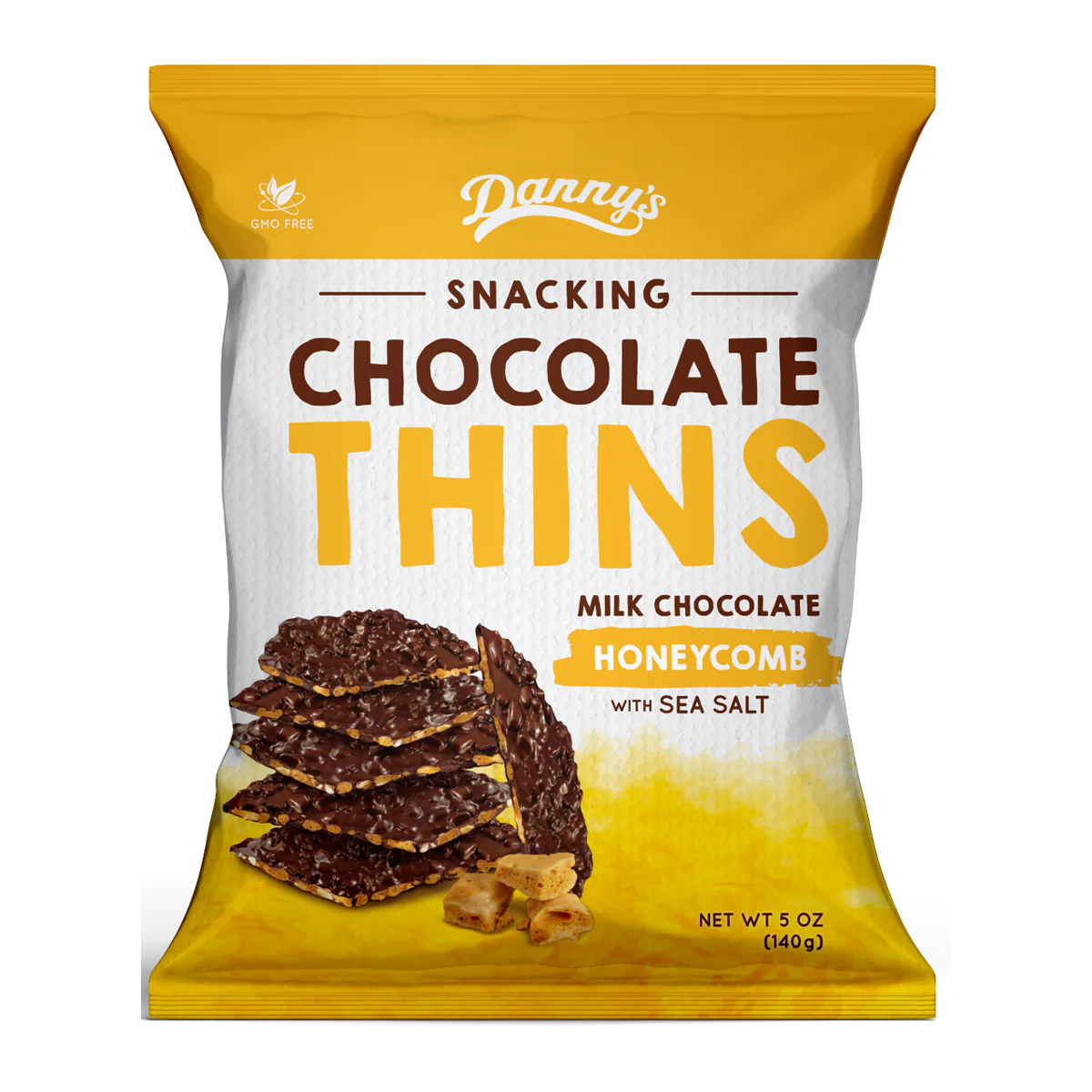Danny's Chocolate Thins Milk Chocolate Honeycomb 140g