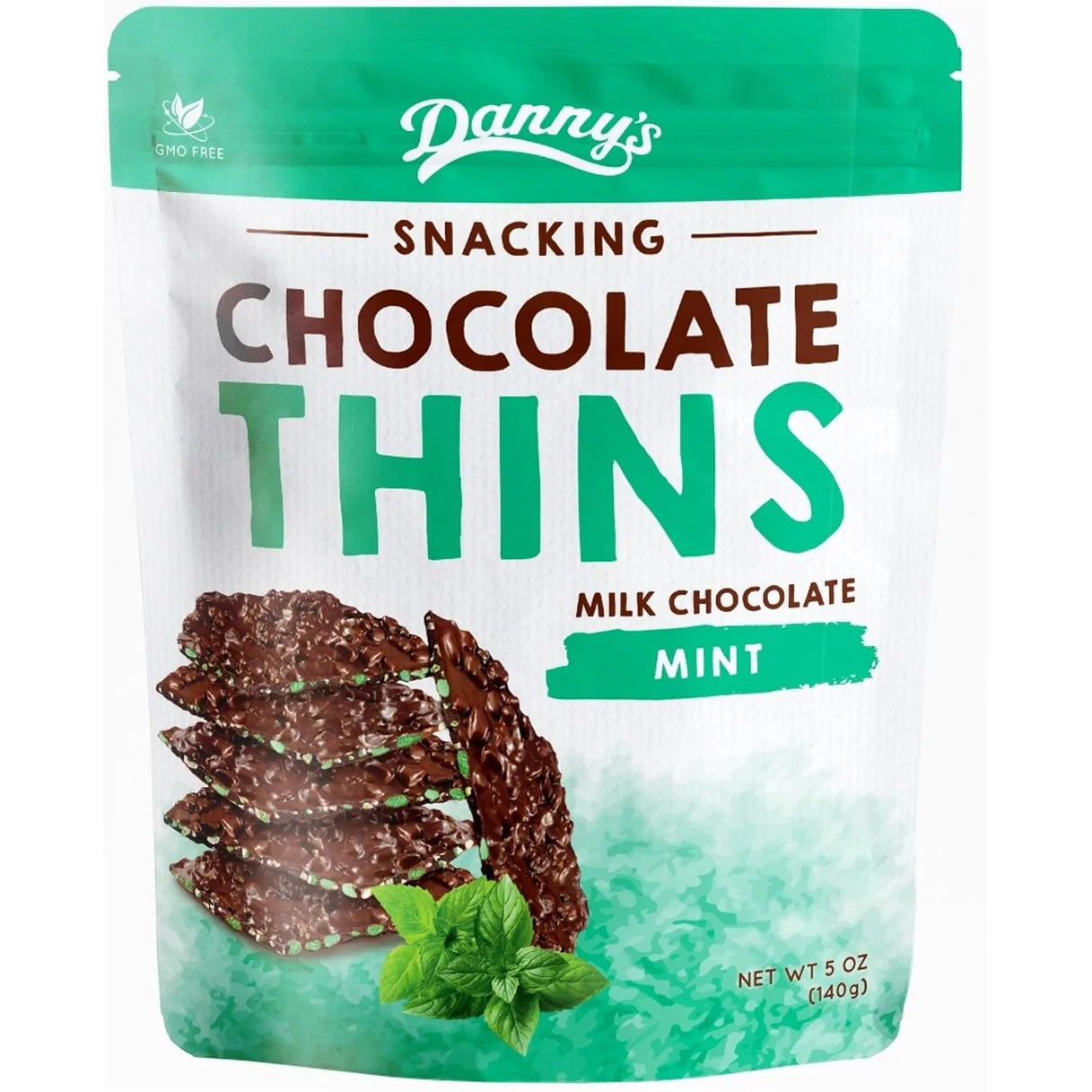 Danny's Chocolate Thins Milk Chocolate Mint 140g - Image 2