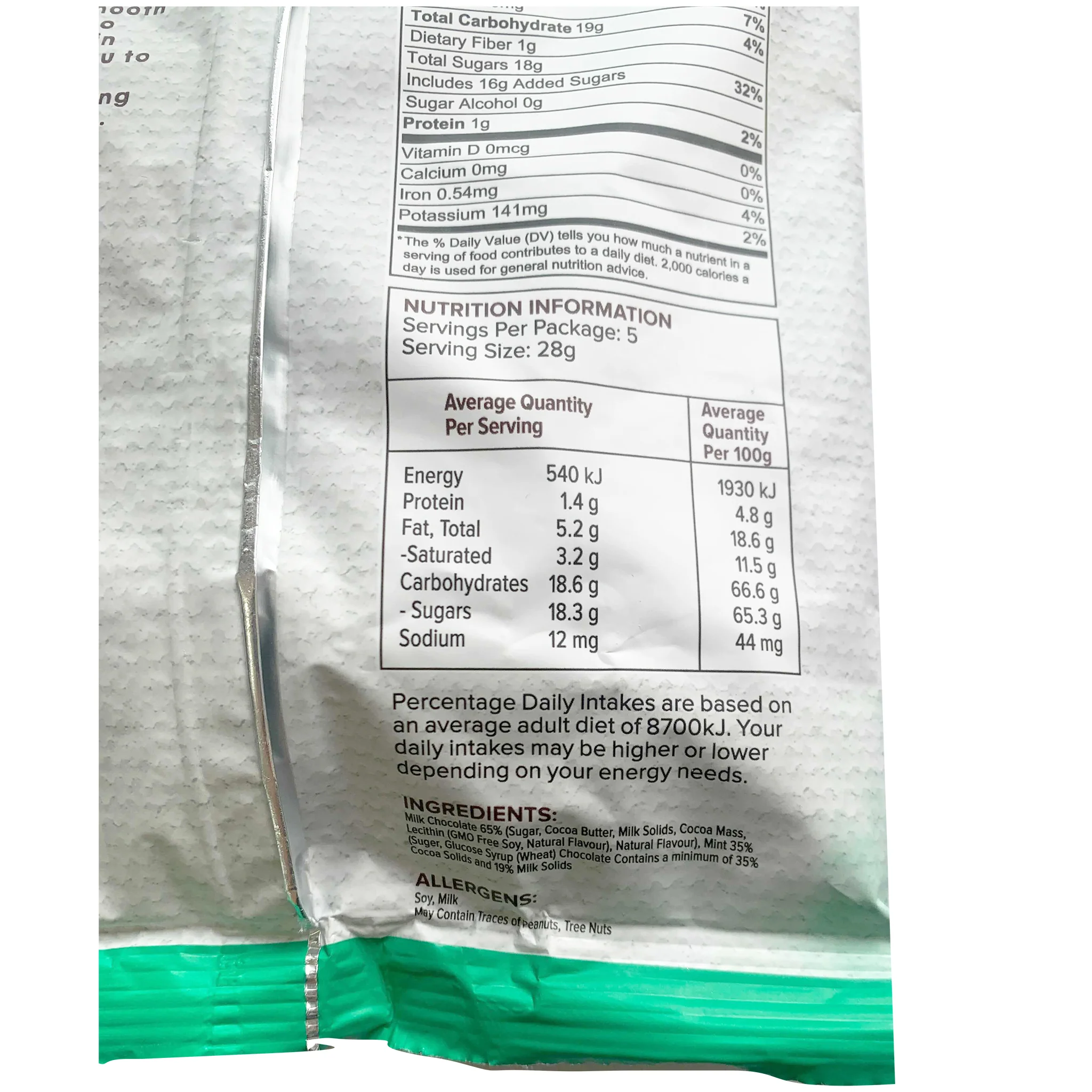 Danny's Chocolate Thins Milk Chocolate Mint 140g - Image 4