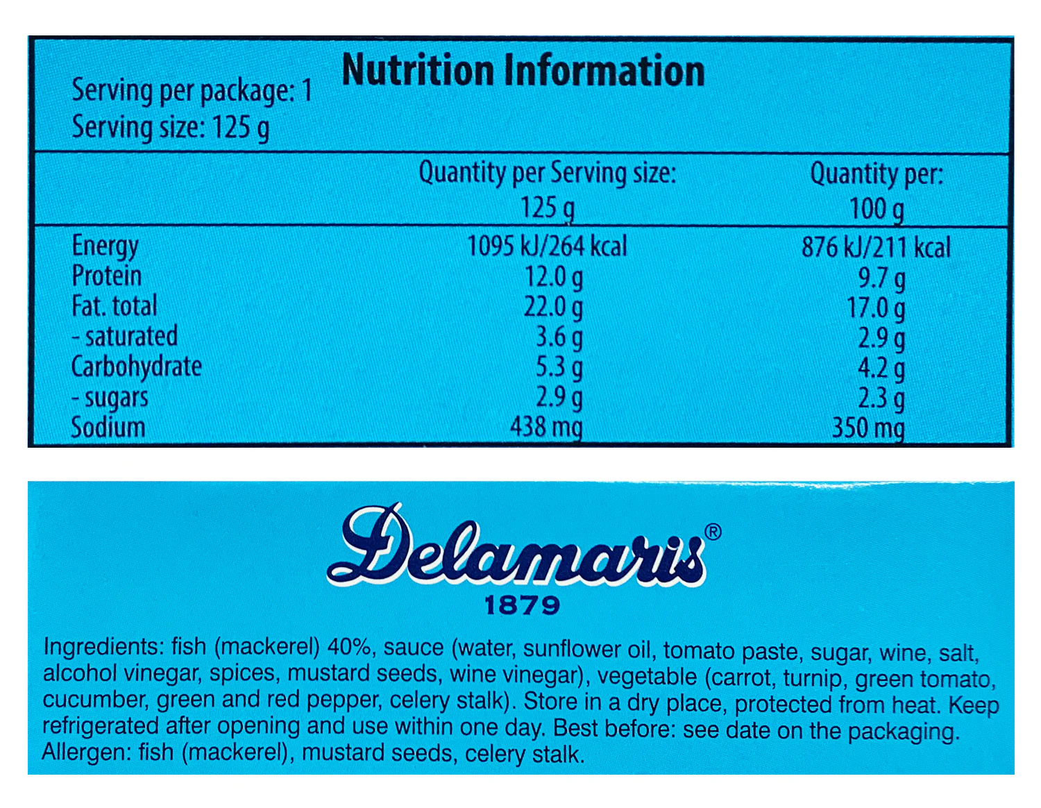 Delamaris Mackerel Weekend 125g - Image 2