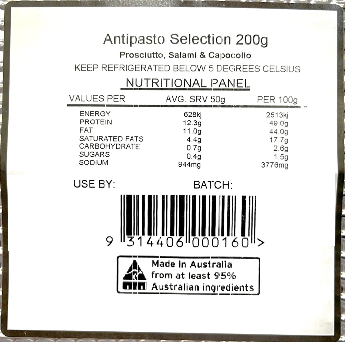 B-B Products Antipasto Selection 200g - Image 2