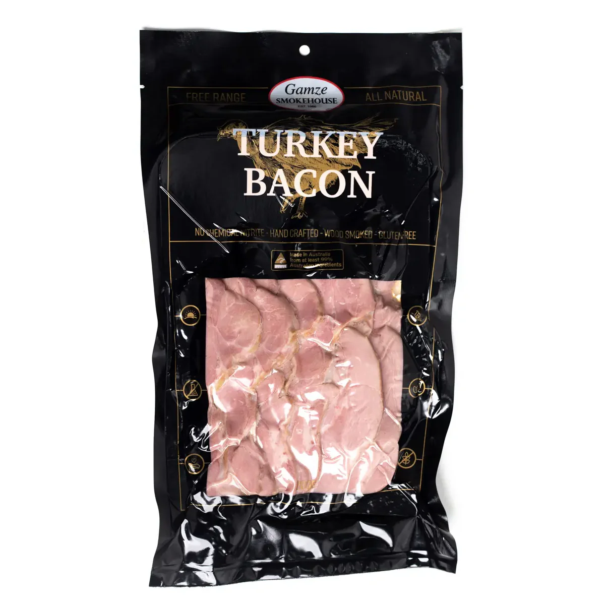 Gamze Smokehouse Nitrite Free Free Range Turkey Bacon 200g - Image 2