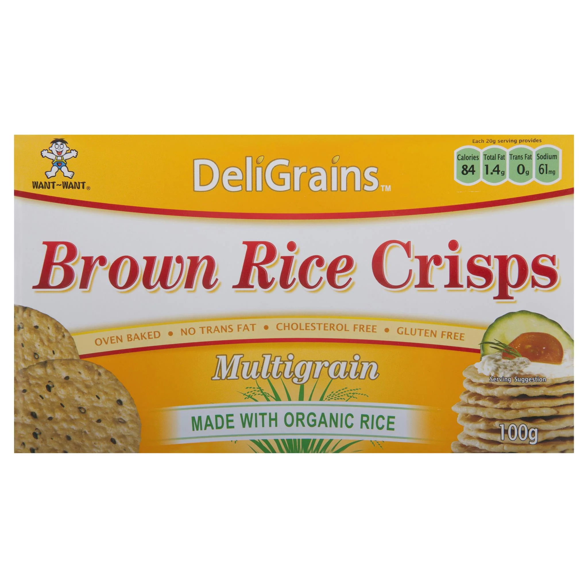 Deligrains Brown Rice Crisps Multigrain 100g - Image 2