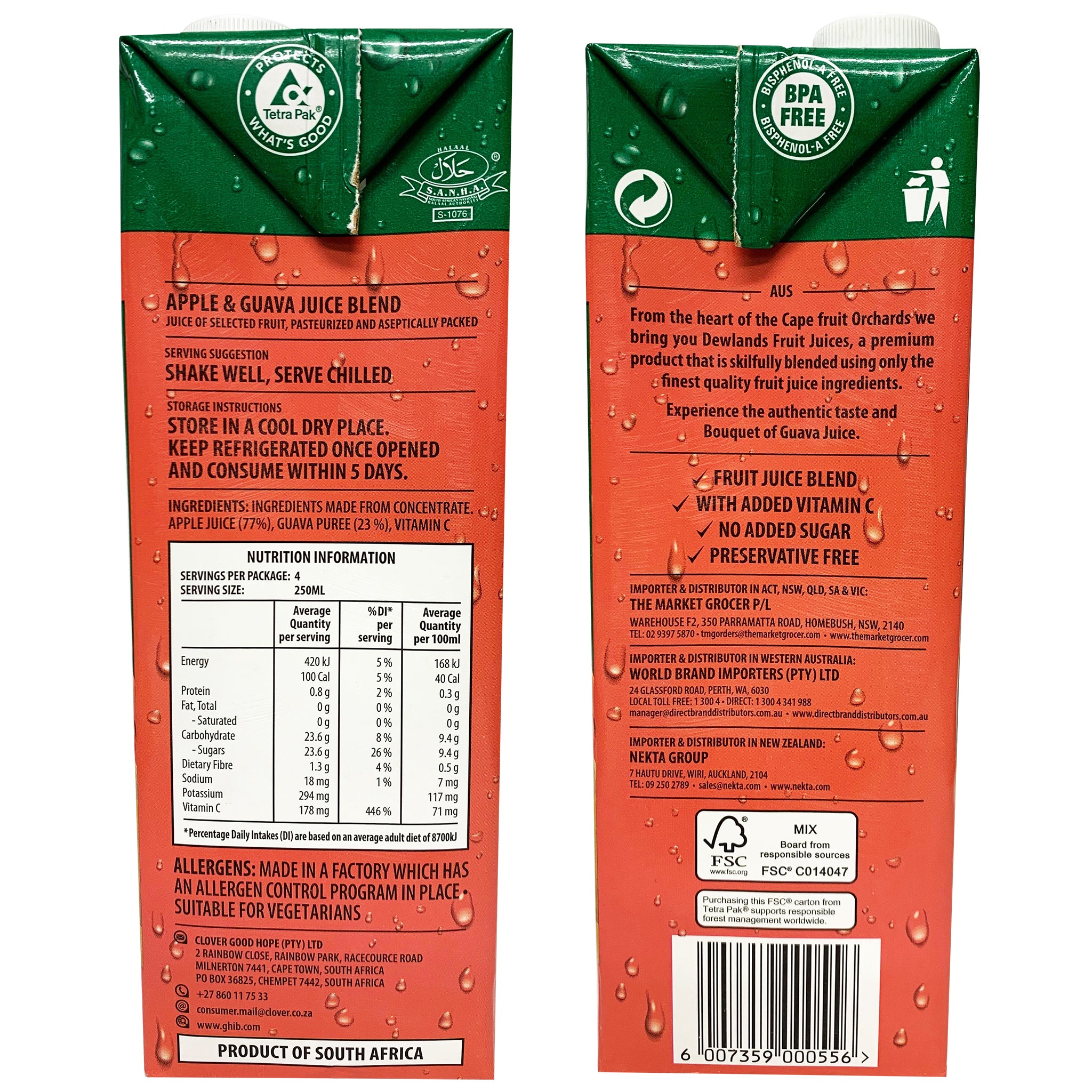 Dewlands Guava Juice 1L - Image 2