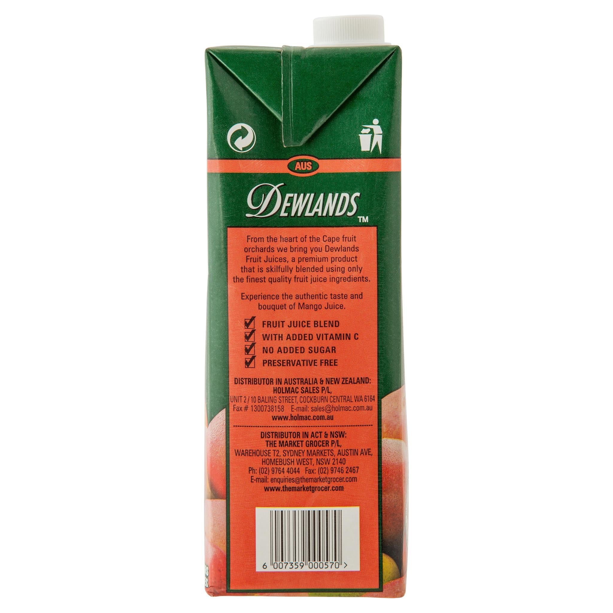 Dewlands Mango Juice 1L - Image 2