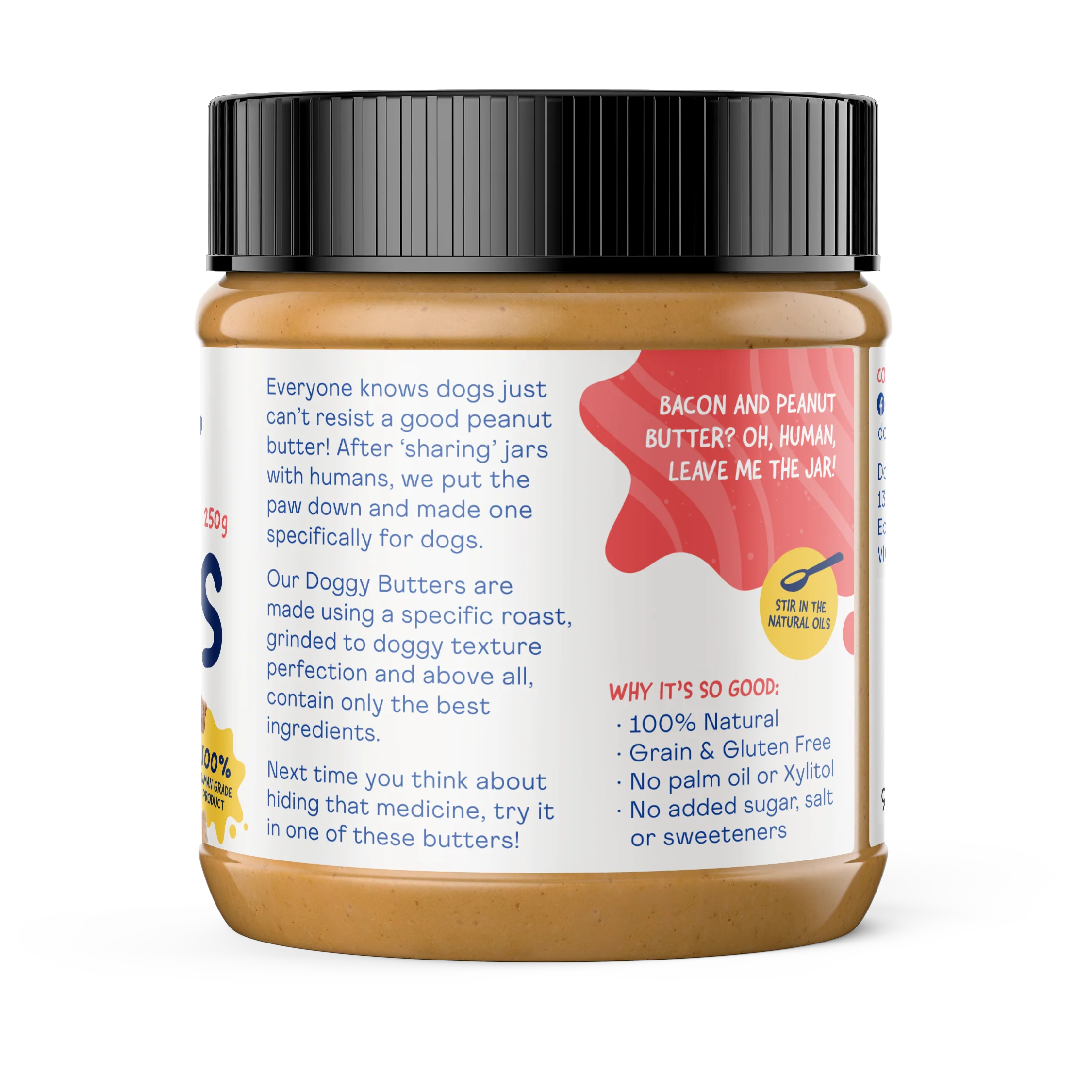 Doggylicious Barkin Bacon Doggy Butter 250g - Image 2