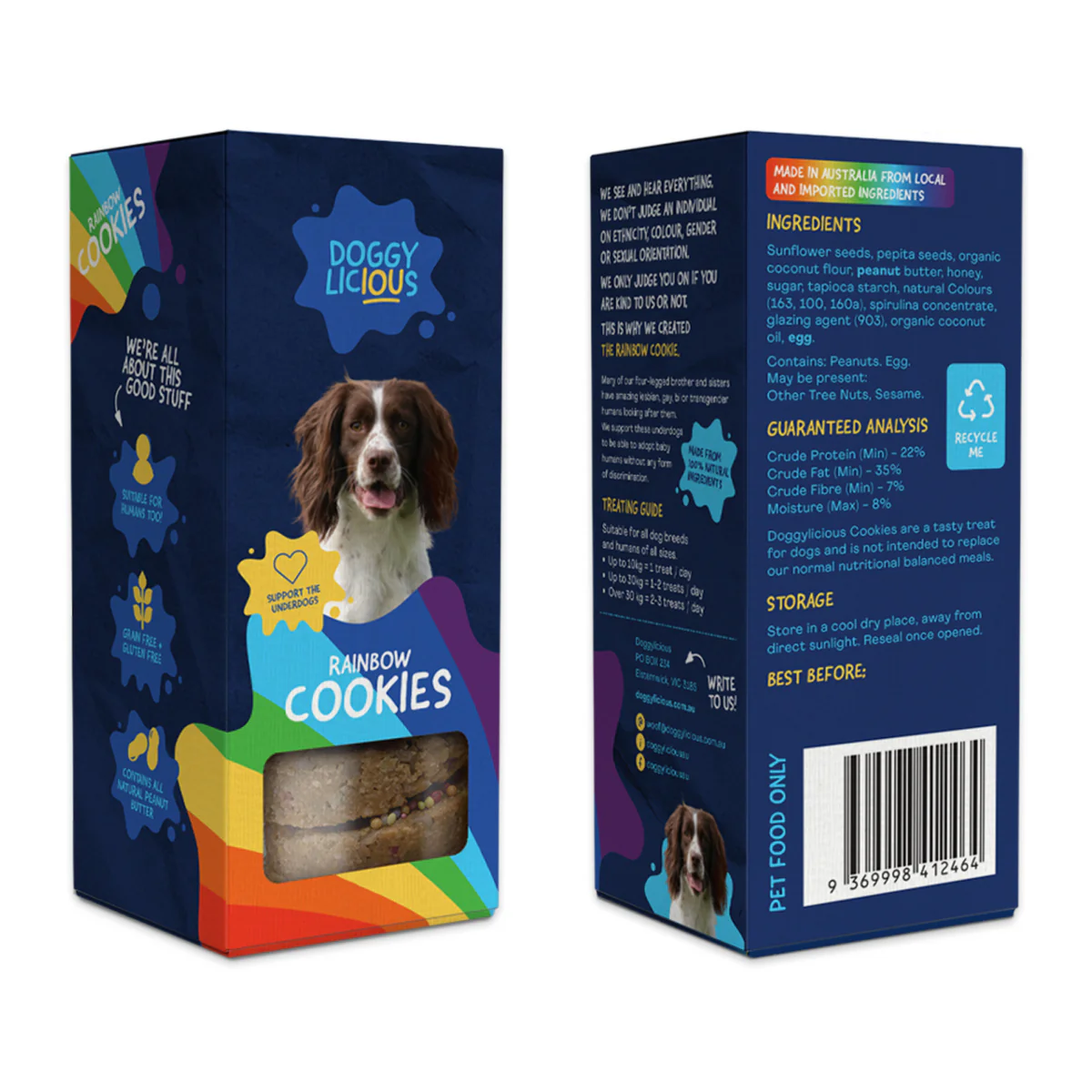 Doggylicious Doggy Cookies Rainbow 180g - Image 2