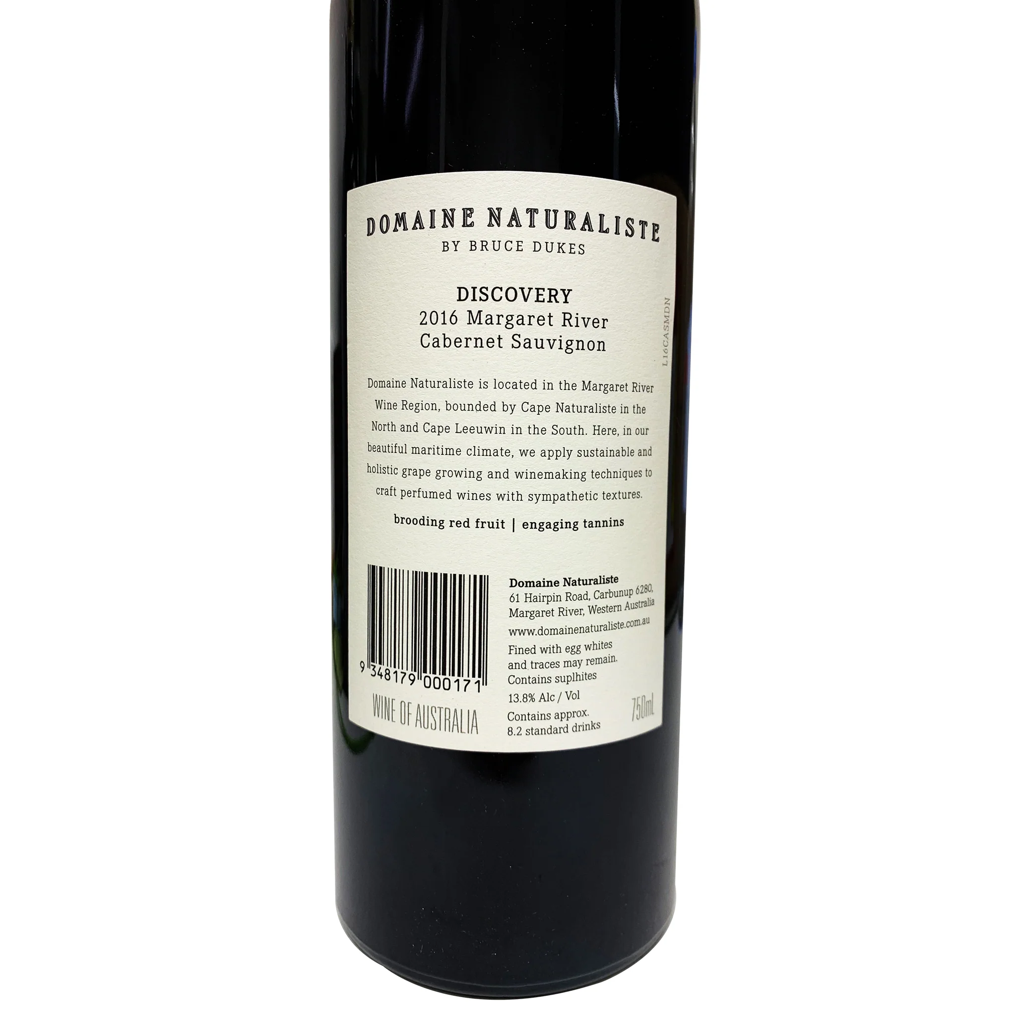 Domaine Naturaliste Discovery Cabernet Sauvignon Margaret River WA 750ml - Image 2