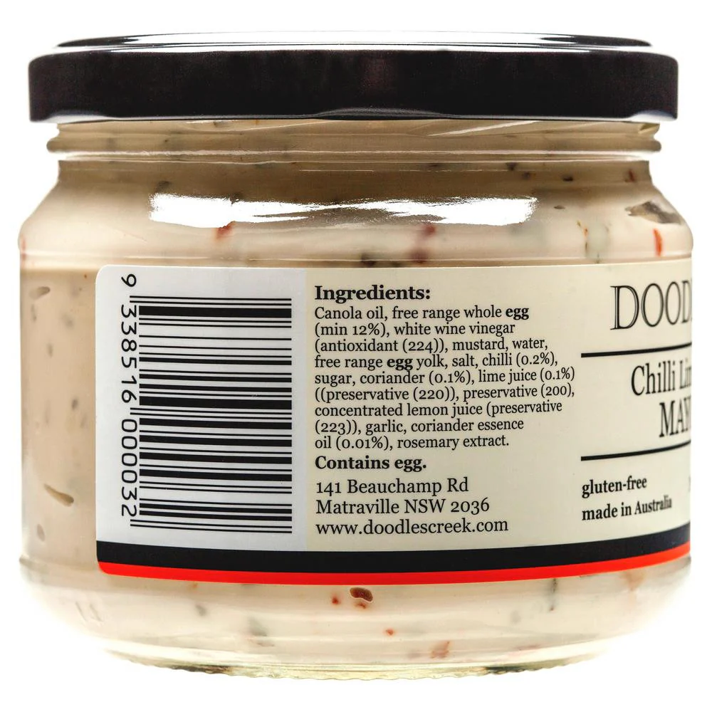 Doodles Creek Chilli Lime Mayonnaise 285g - Image 3
