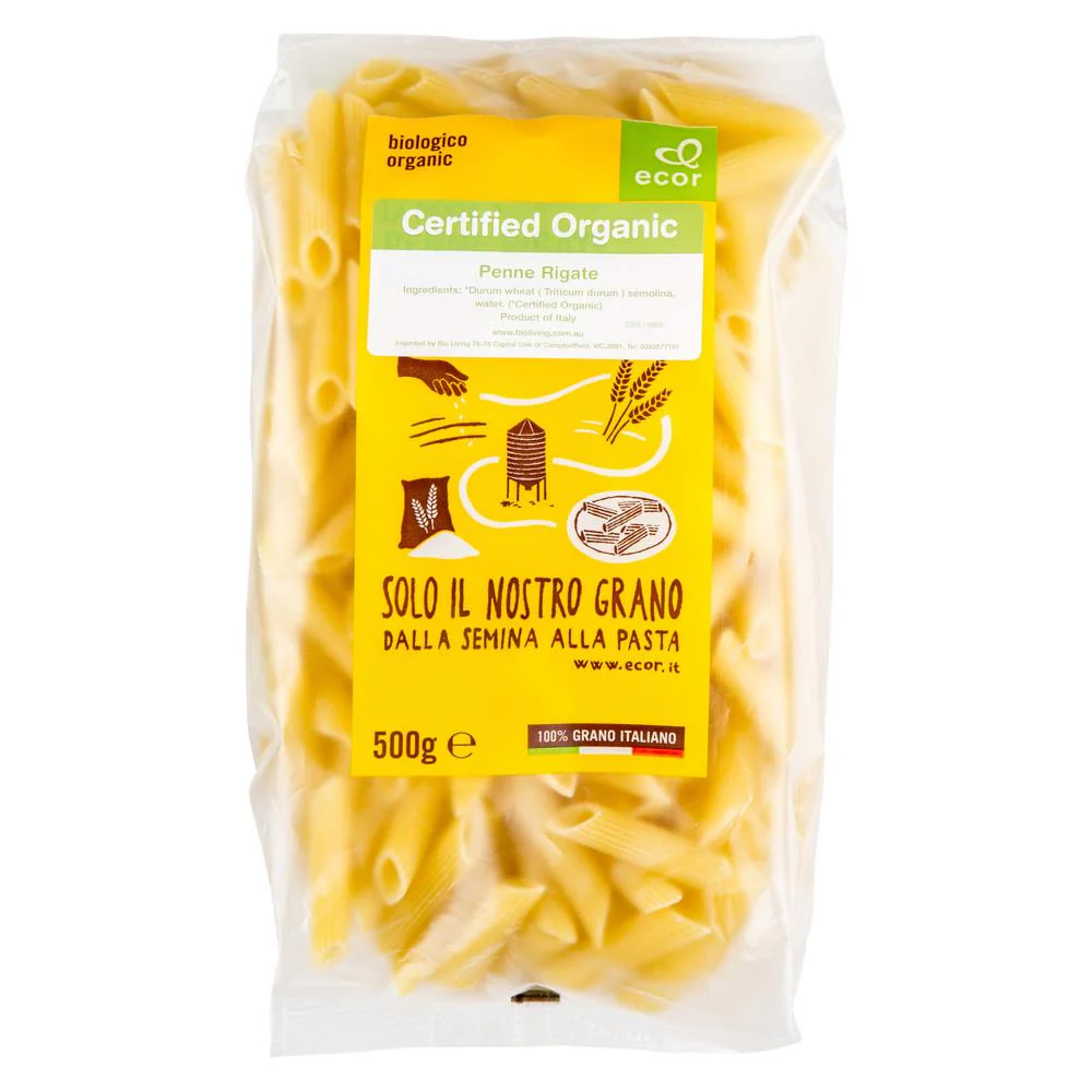 Ecor Organic Penne Rigate 500g