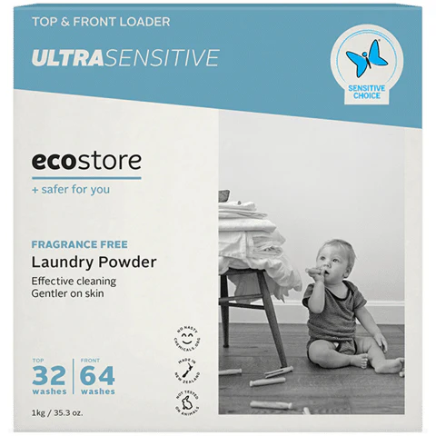 Ecostore Laundry Powder Top and Front Loader Fragrance Free Ultra Sensitive 1kg
