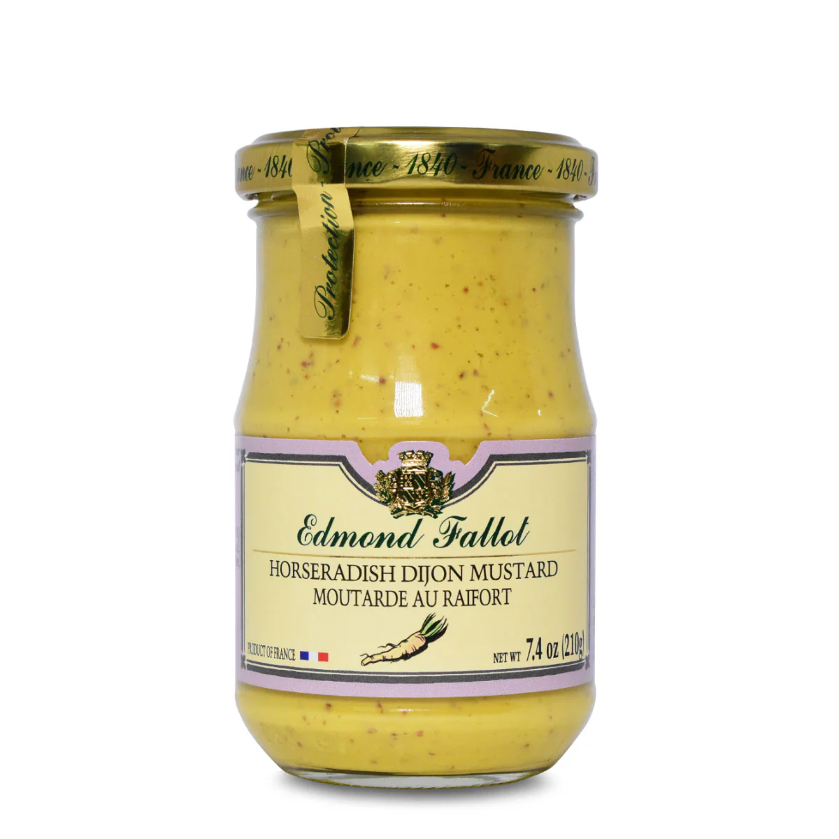 Edmond Fallot Dijon Mustard with Horseradish 210g