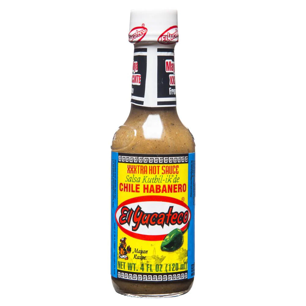 El Yucateco Xxxtra Hot Sauce Brown Chile Habanero 120ml