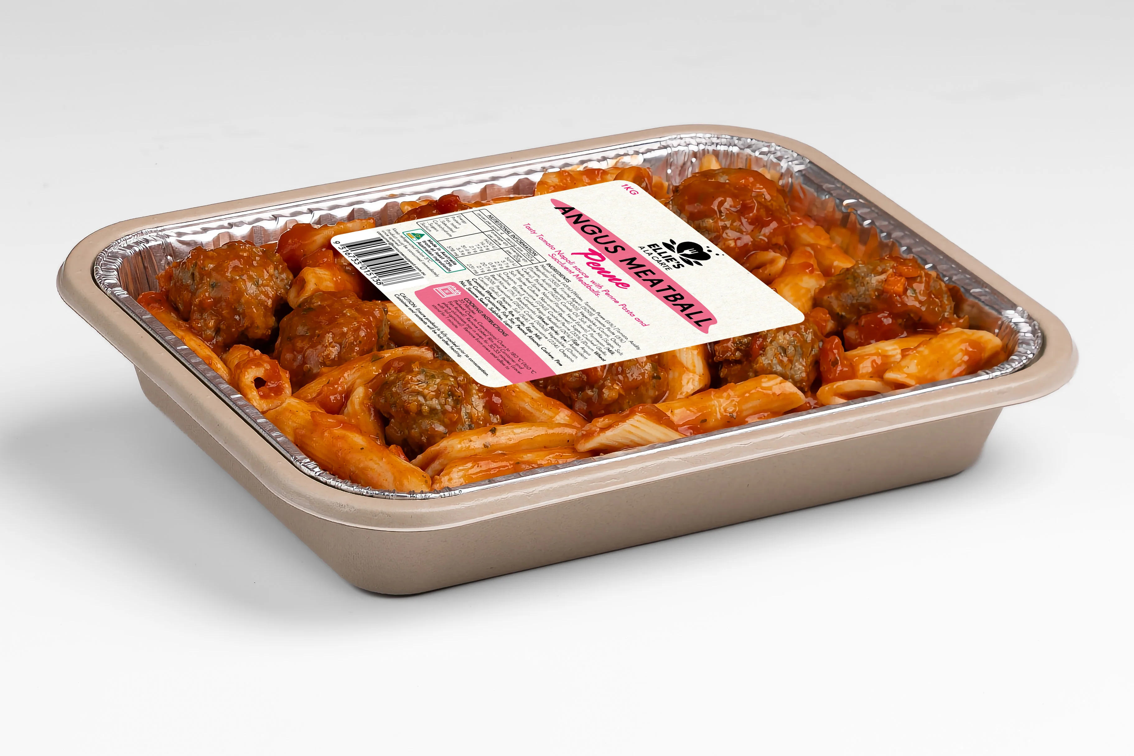 Ellies Ala Carte Angus Meatball Penne 1kg - Image 5