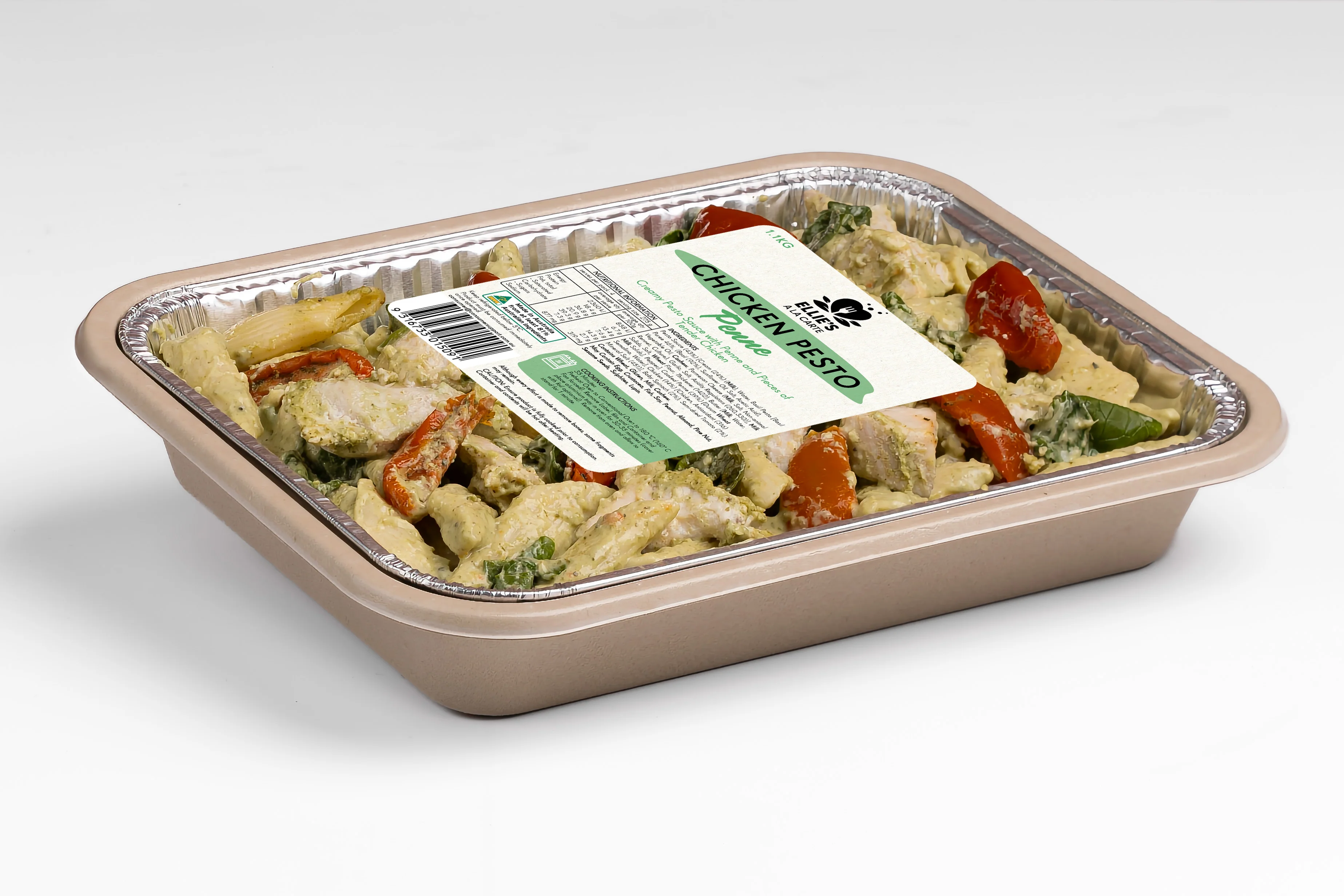 Ellies Ala Carte Chicken and Pesto Penne 1.1kg - Image 5