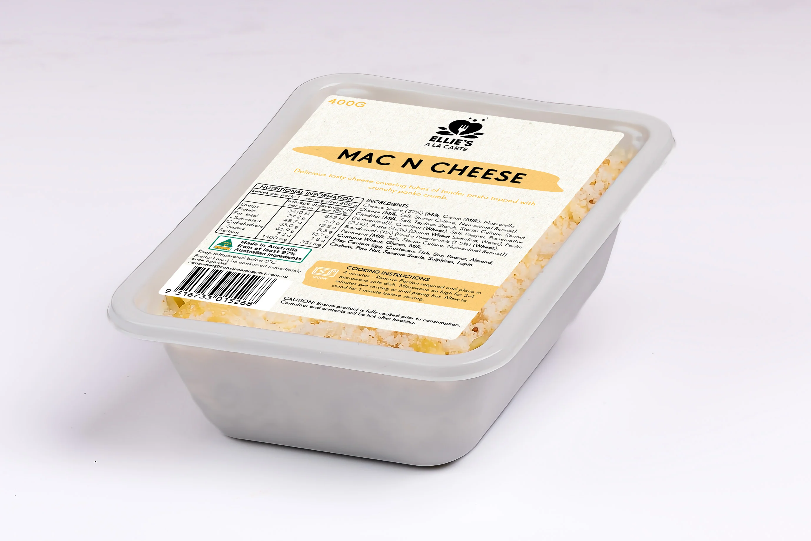 Ellies Ala Carte Mac and Cheese 400g - Image 3