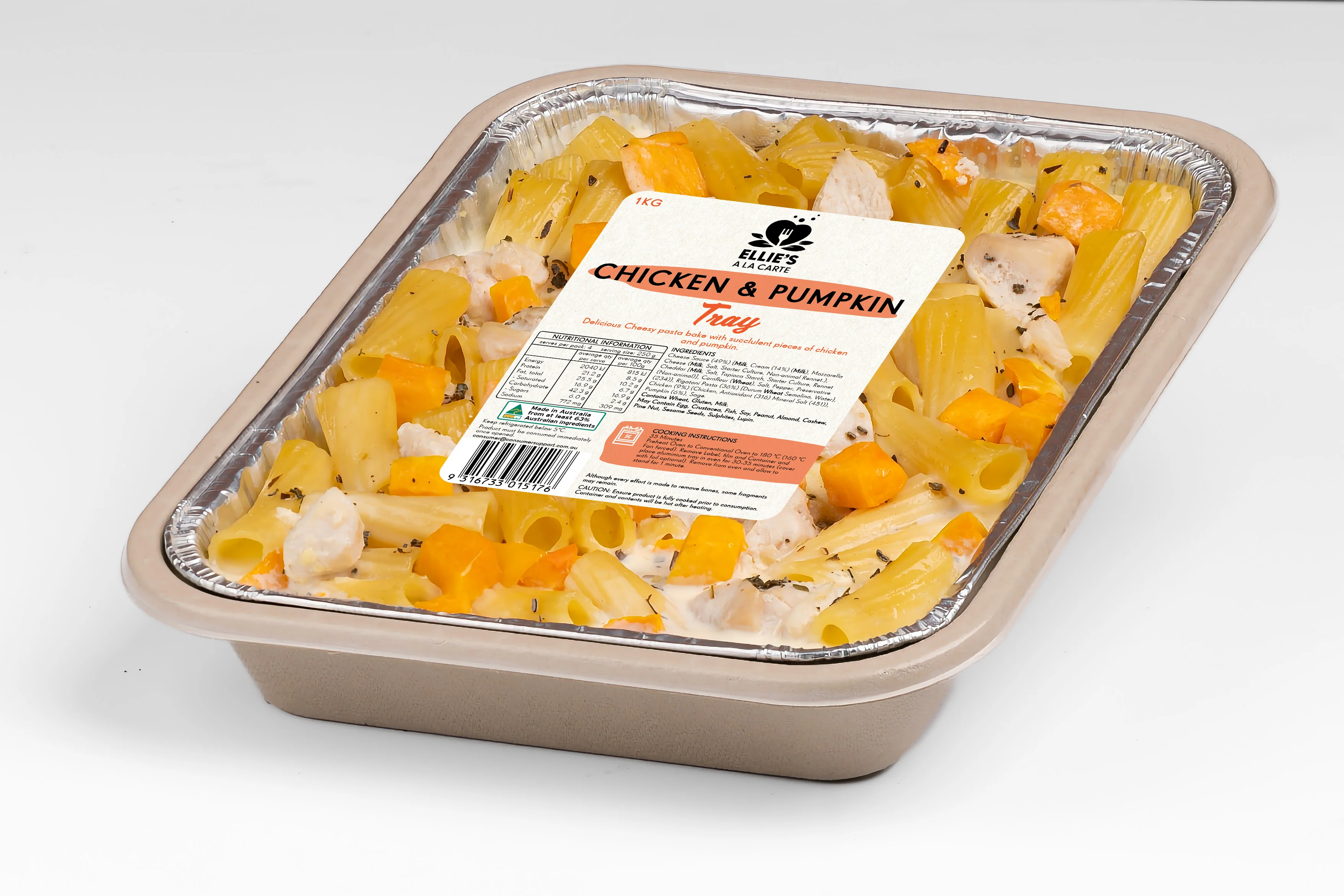 Ellies Ala Carte Chicken and Pumpkin Tray 1kg - Image 3