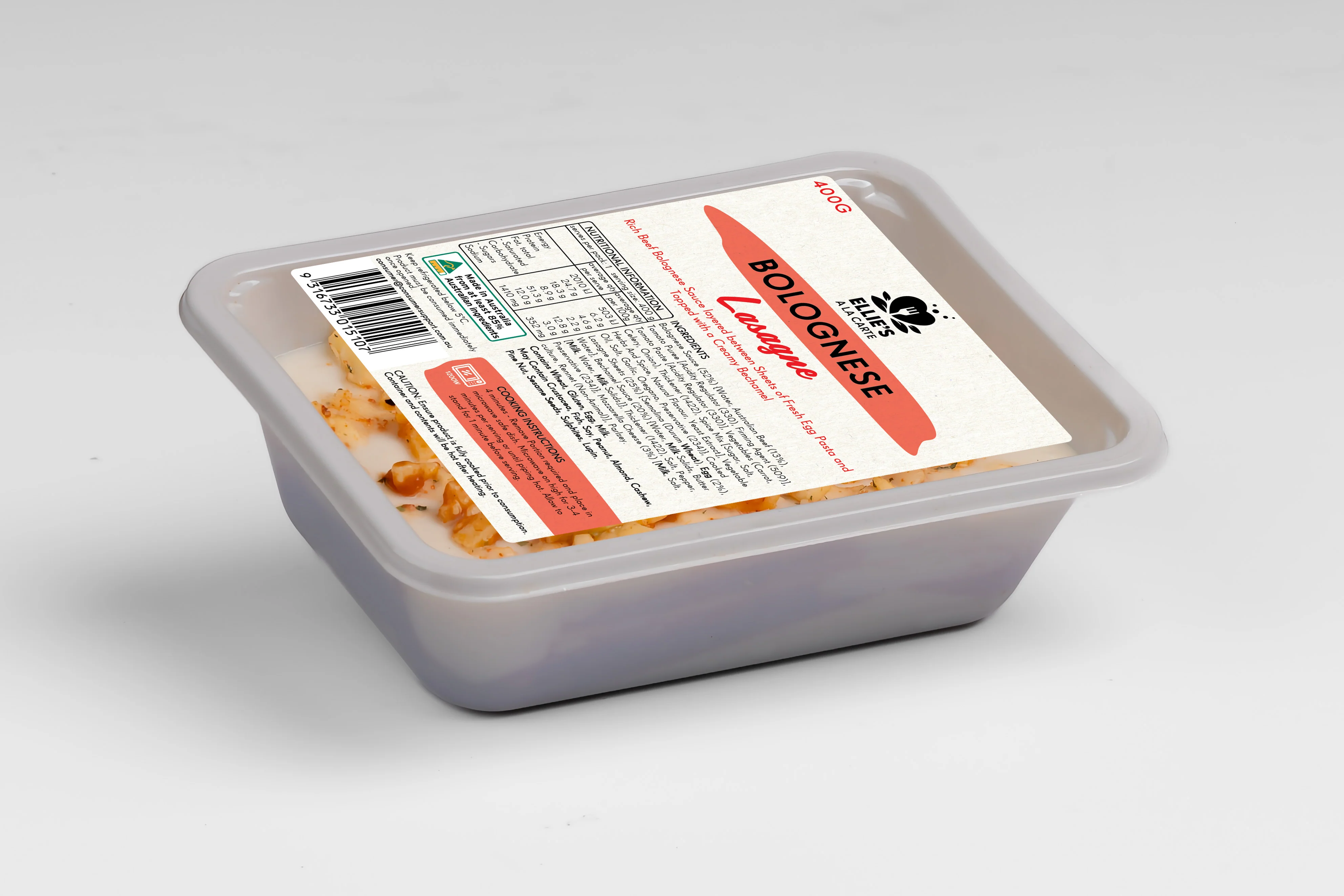Ellies Ala Carte Lasagne 400g - Image 5