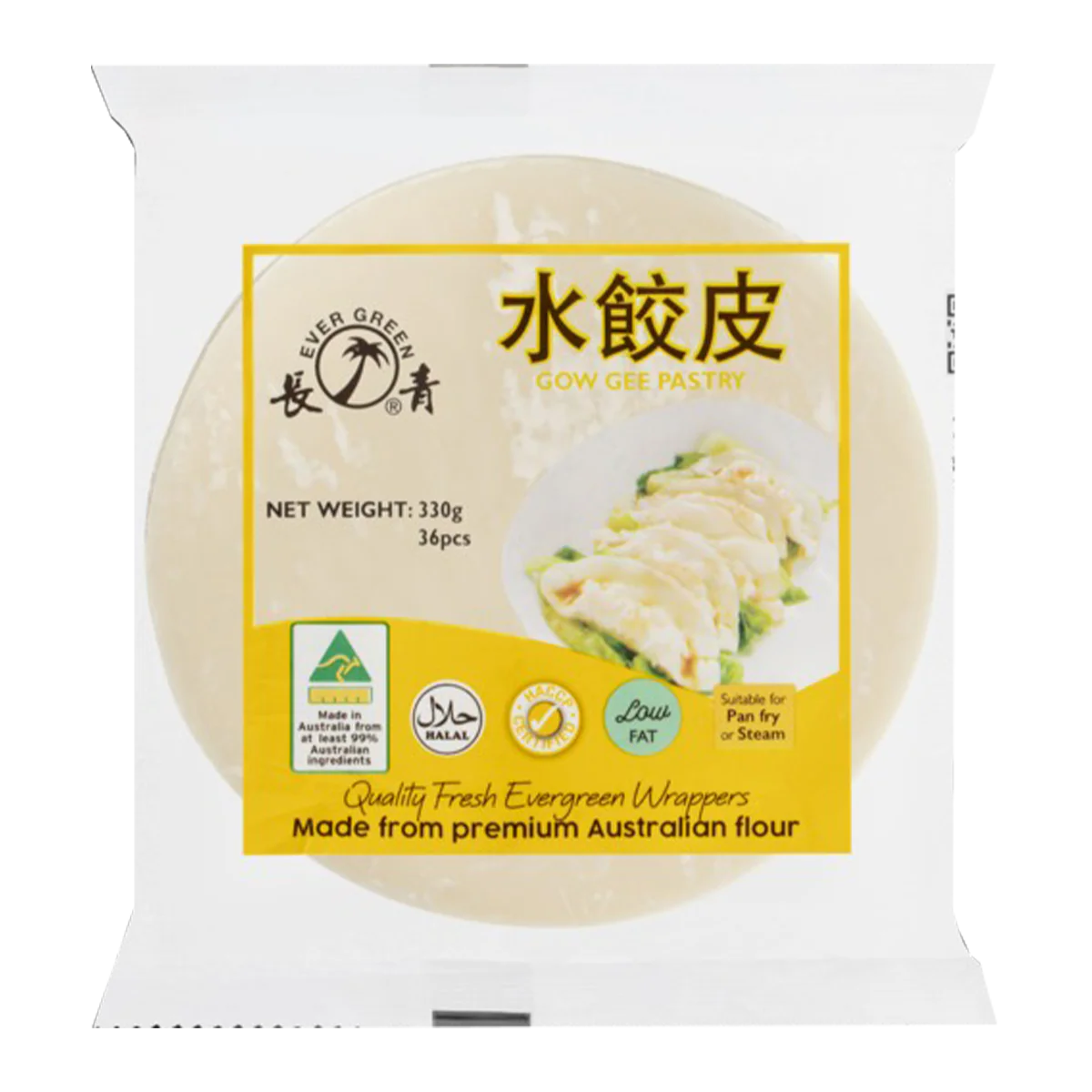 Evergreen Foods Gow Gee Pastry Wrapers 330g