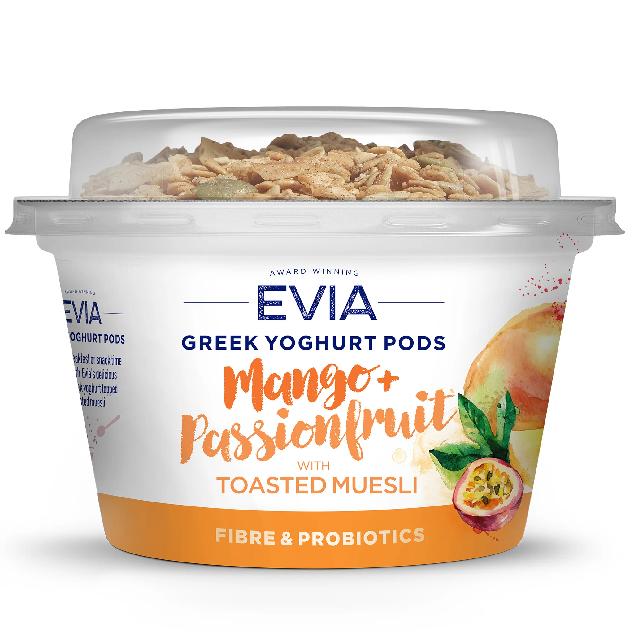 Evia Mango And Passionfruit with Toasted Muesli Greek Yoghurt Pods 170g