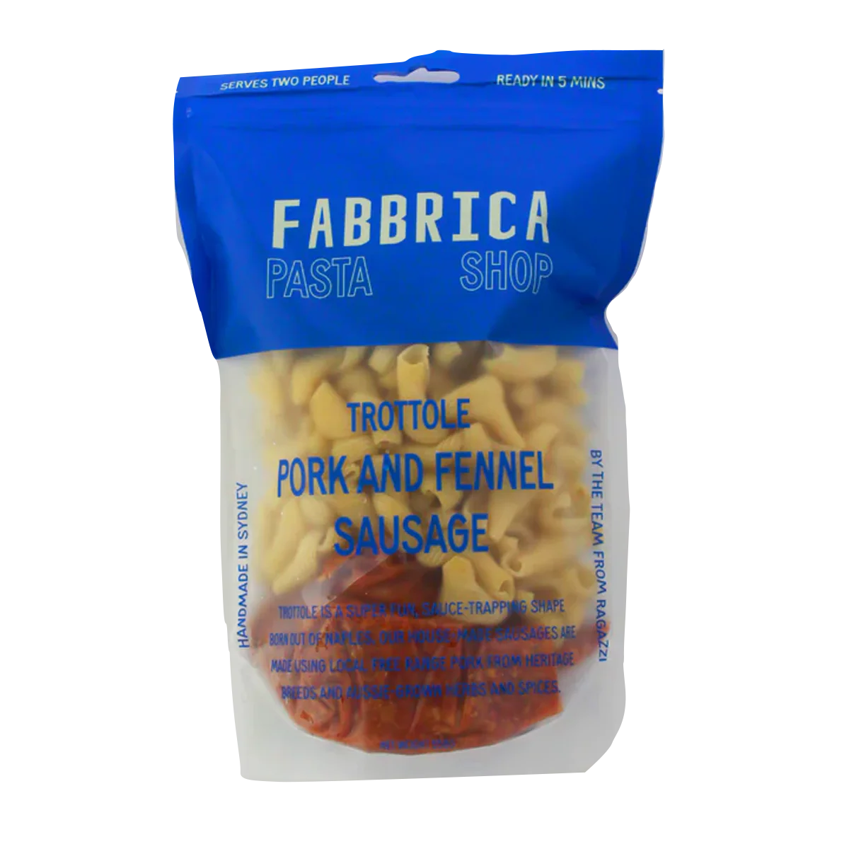 Fabbrica Pasta Trottole Pork and Fennel Sausage Pasta 550g