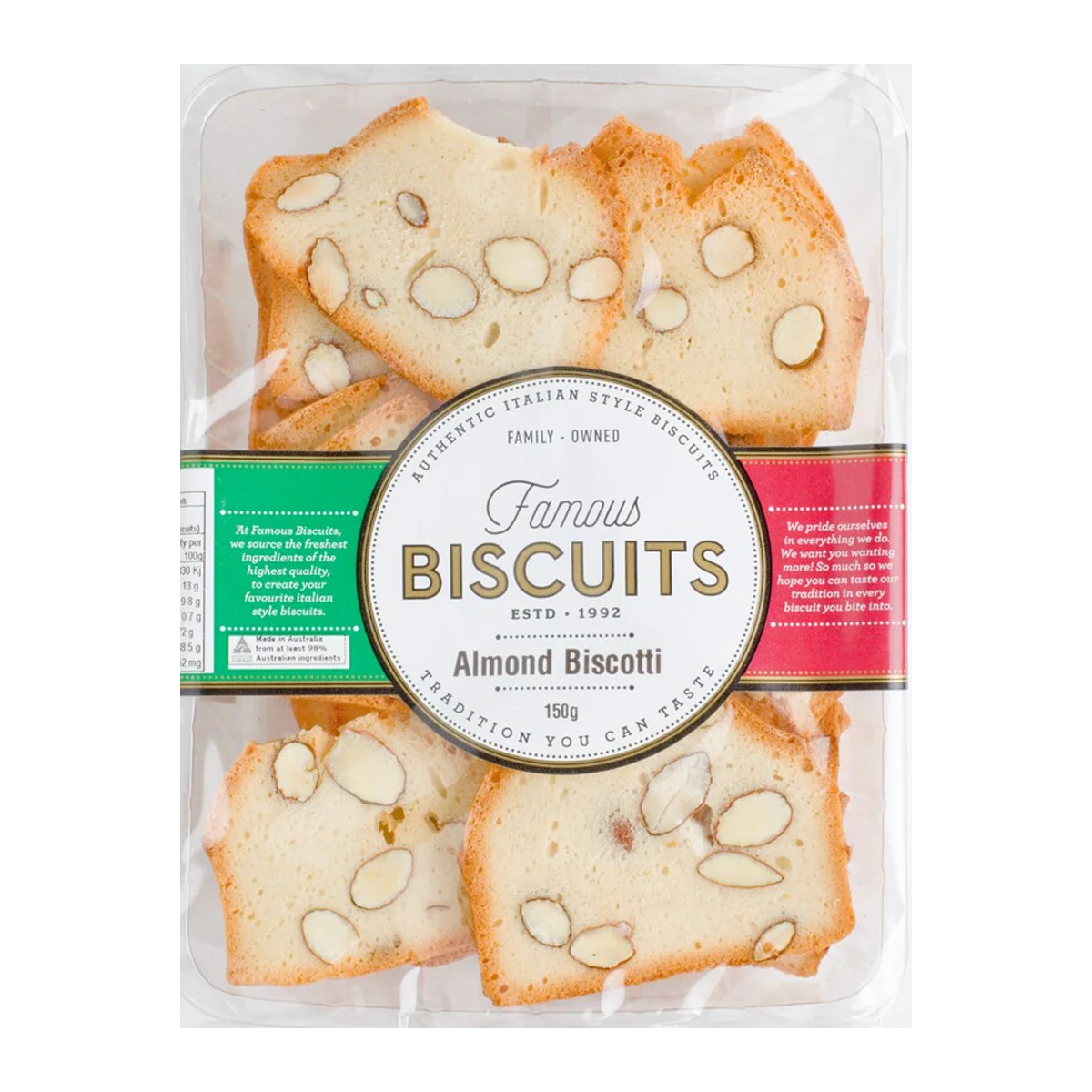 Famous Biscuits Almond Biscotti 150g