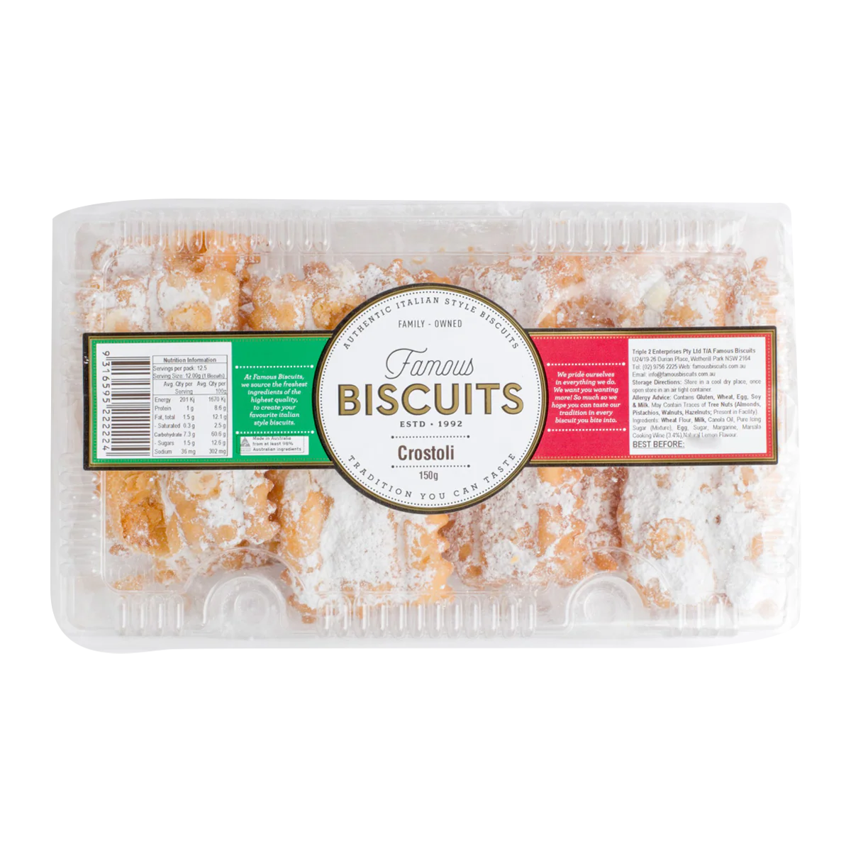 Famous Biscuits Crostoli 150g