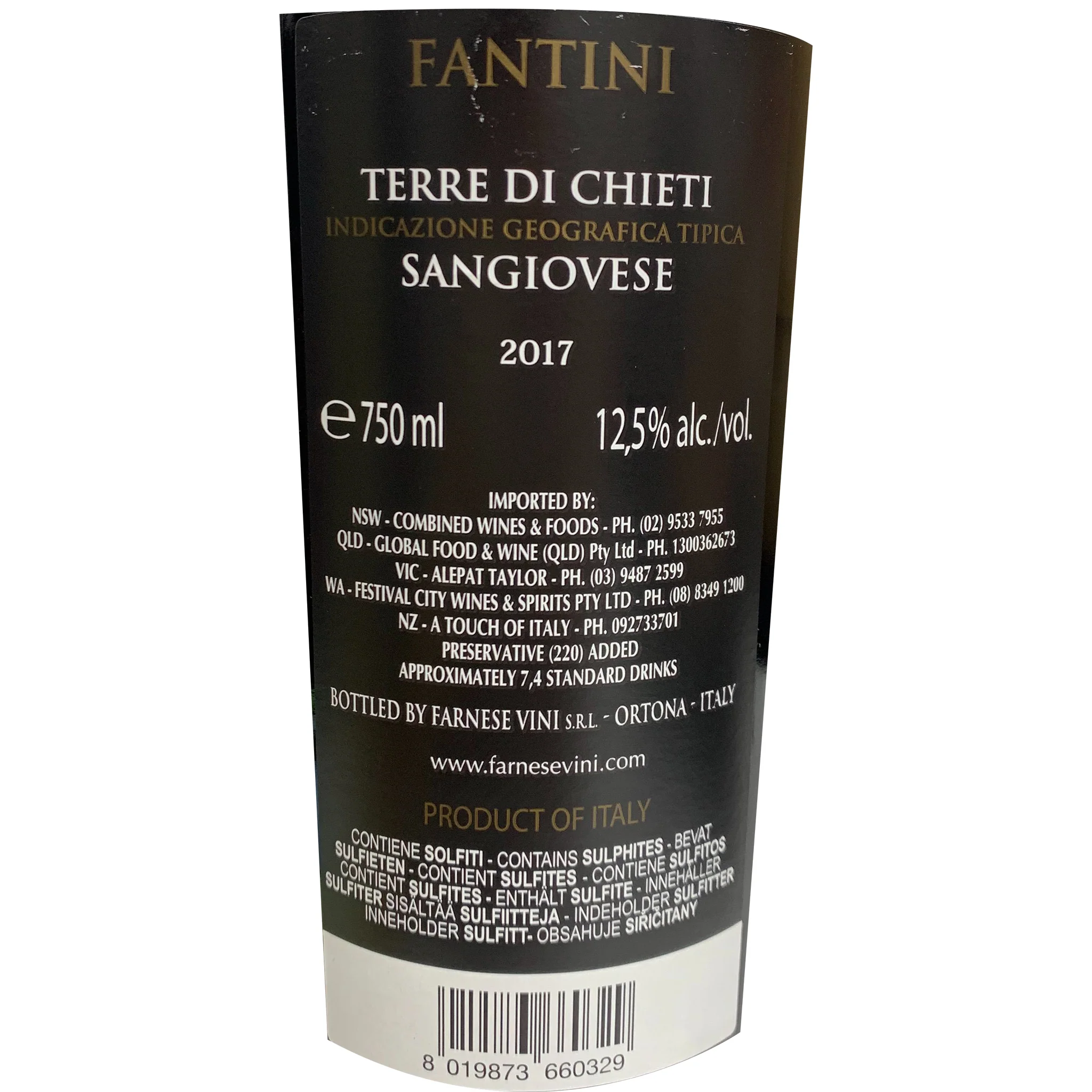Farnese Fantini Sangiovese Italy 750ml - Image 2