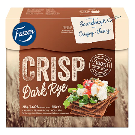 Fazer Dark Rye Crisp 215g