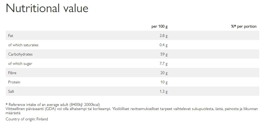 Fazer Dark Rye Crisp 215g - Image 2