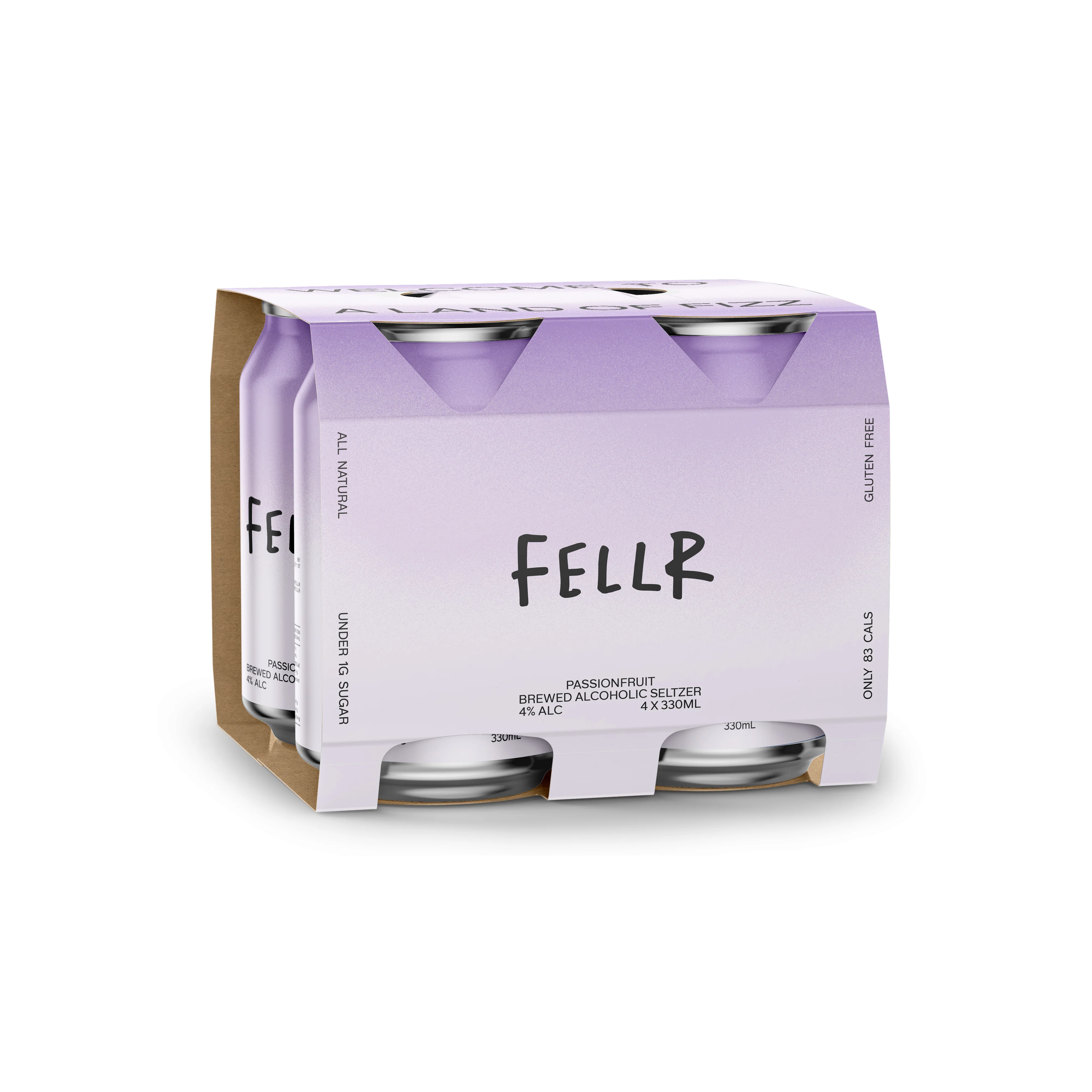 Fellr Passionfruit Seltzer 4x330mL