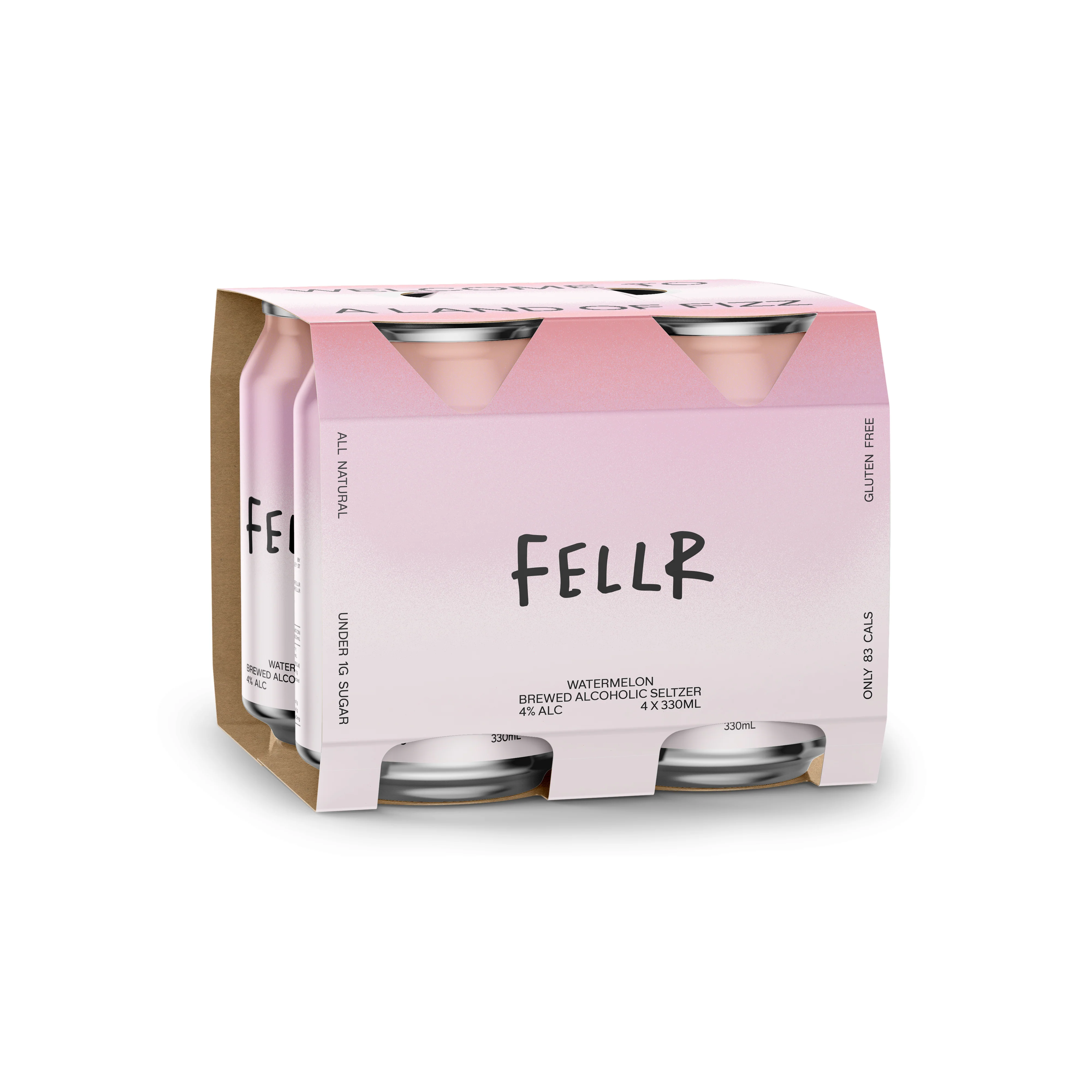 Fellr Watermelon Seltzer 4x330ml