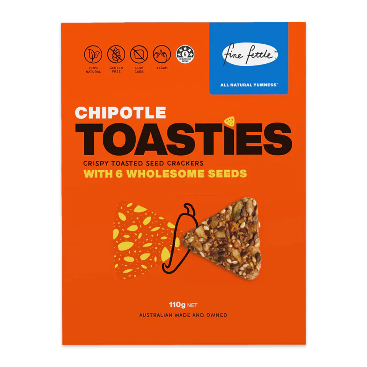 Fine Fettle Chipotle Toasties 110g
