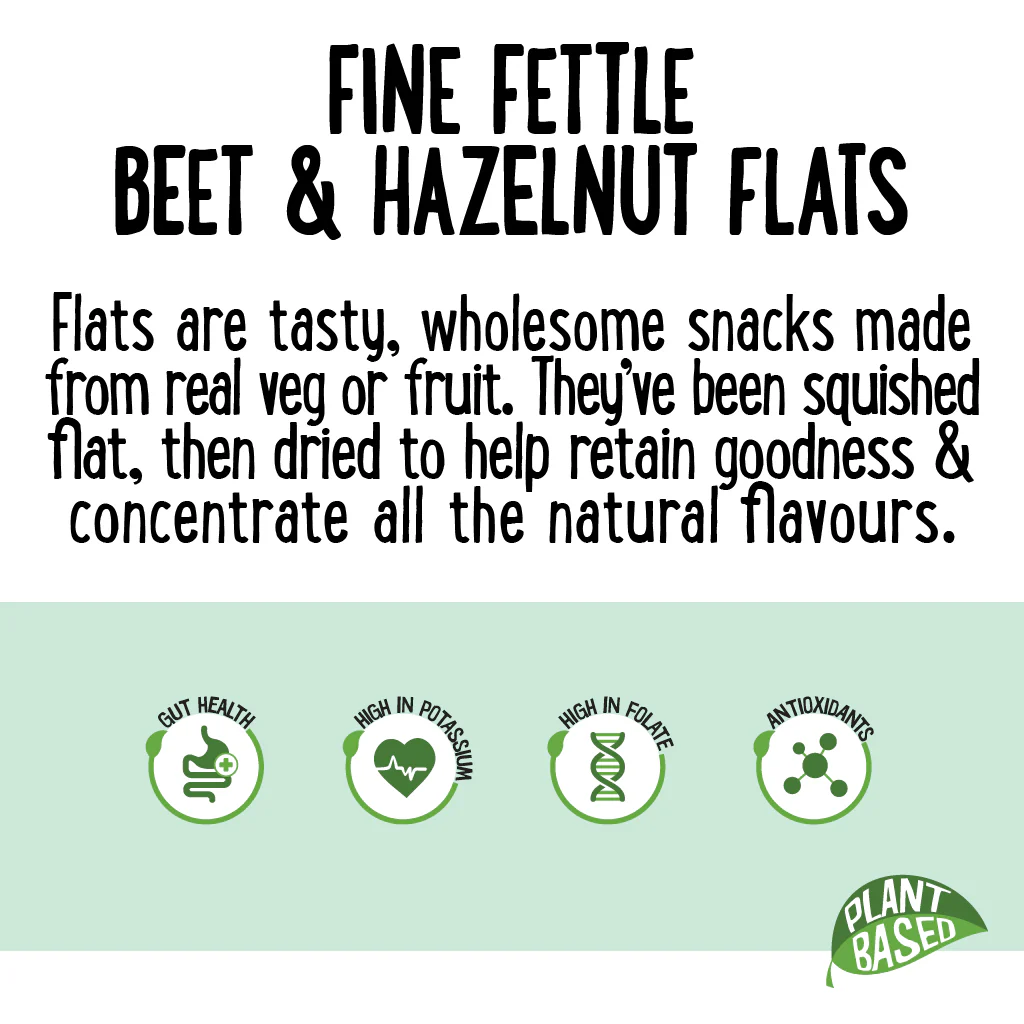 Fine Fettle Flats Beetroot and Hazelnut Crackers 80g - Image 4