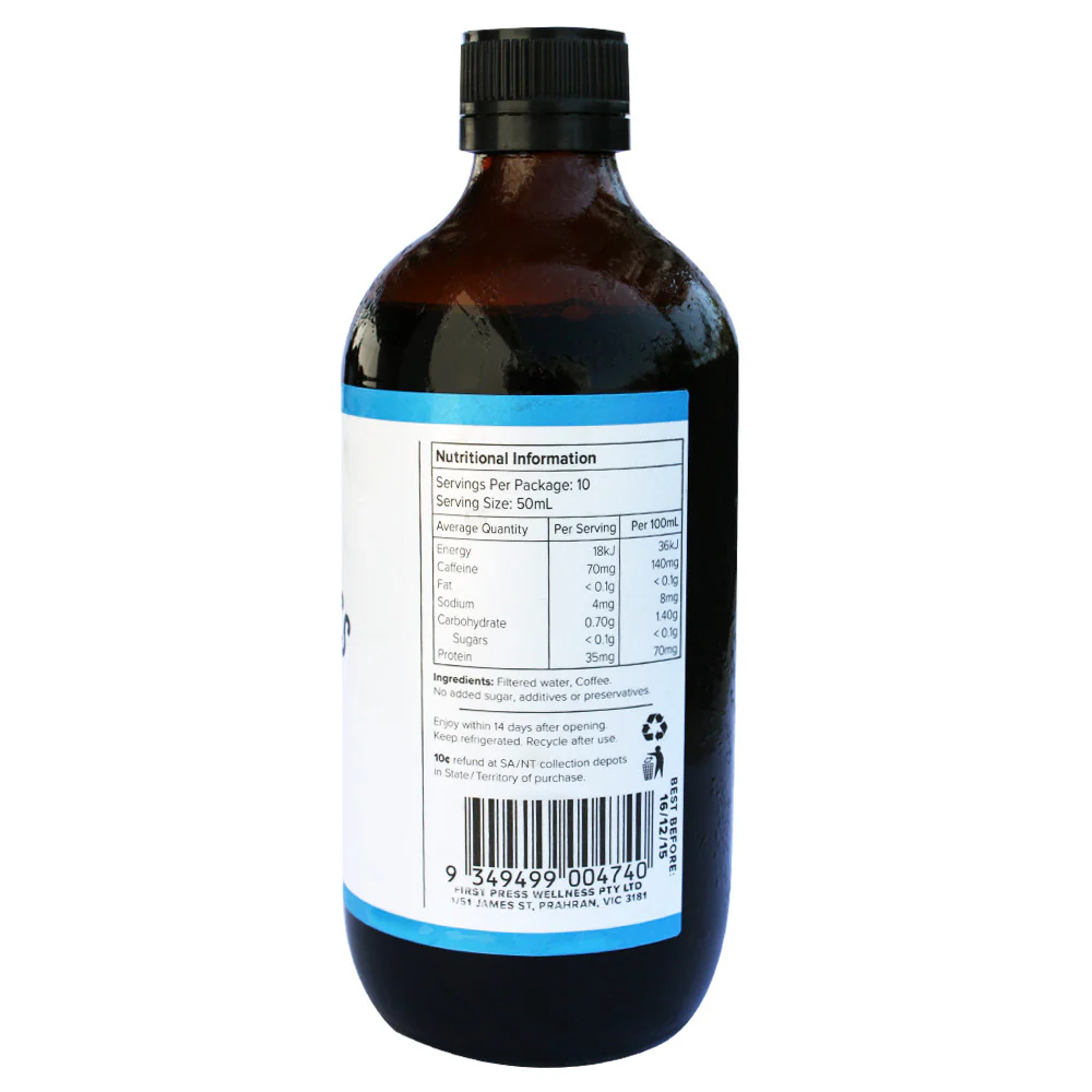 First Press Cold Drip Coffee 10 Shots 500ml - Image 2