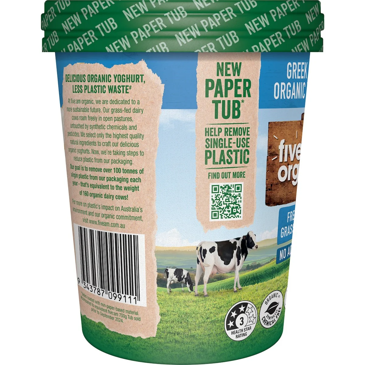 Five AM Greek Style Yogurt 700g - Image 2