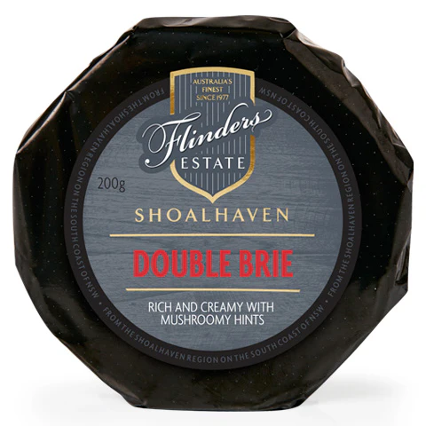 Flinders Estate Shoalhaven Double Brie Cheese 200g