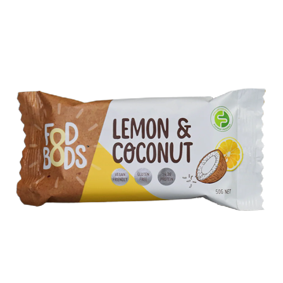 Fodbods Lemon Coconut Protein Bar 50g